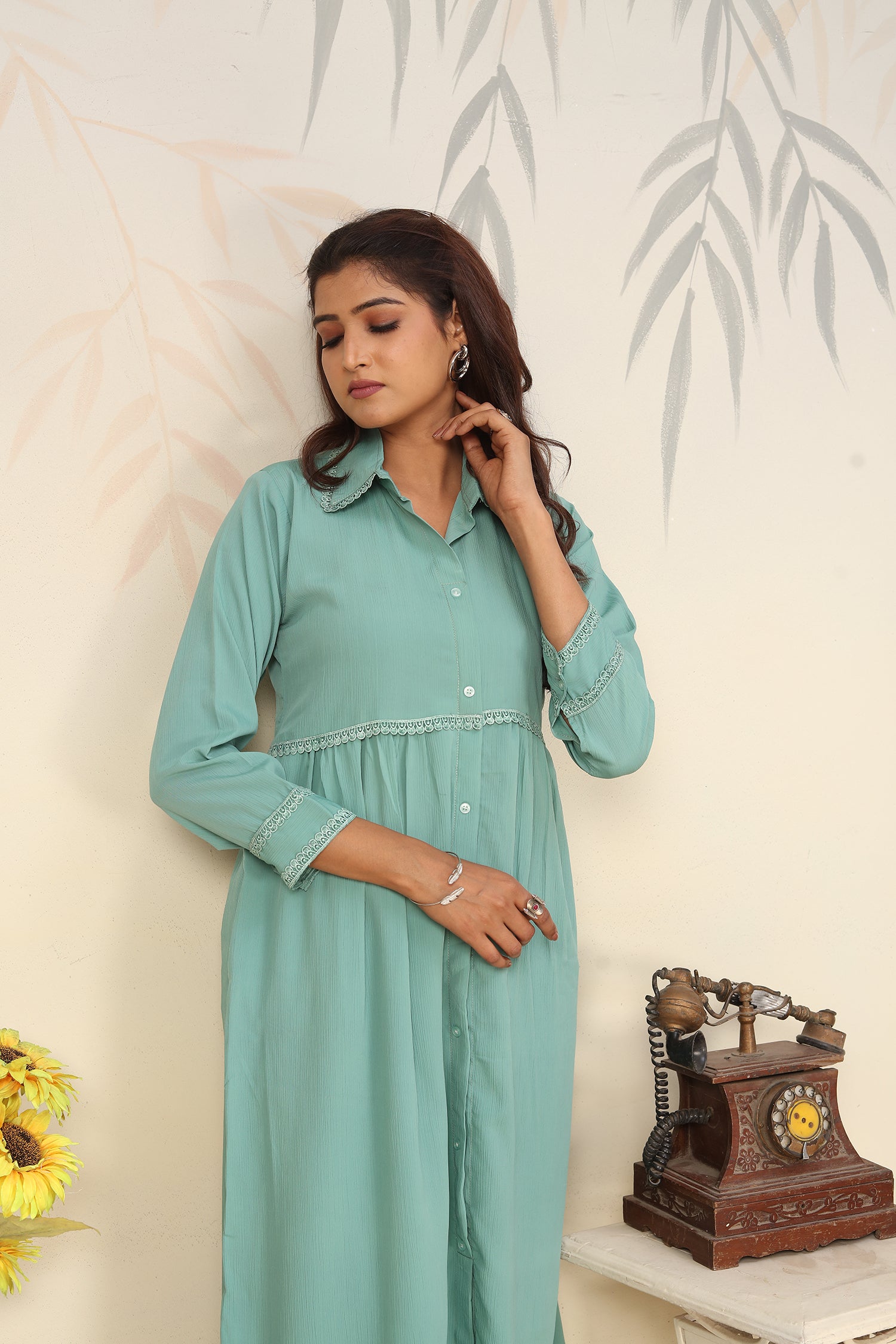 Clothis Rinkal Cotton With Pocket kurti
