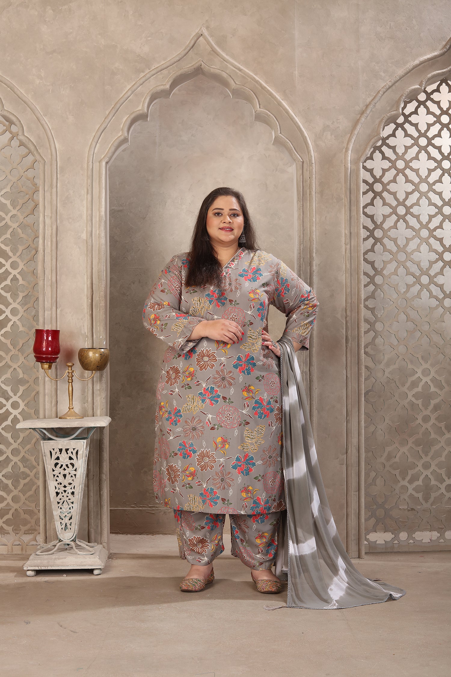 Clothiks Premium Riyon Export Quality With Handwork kurti