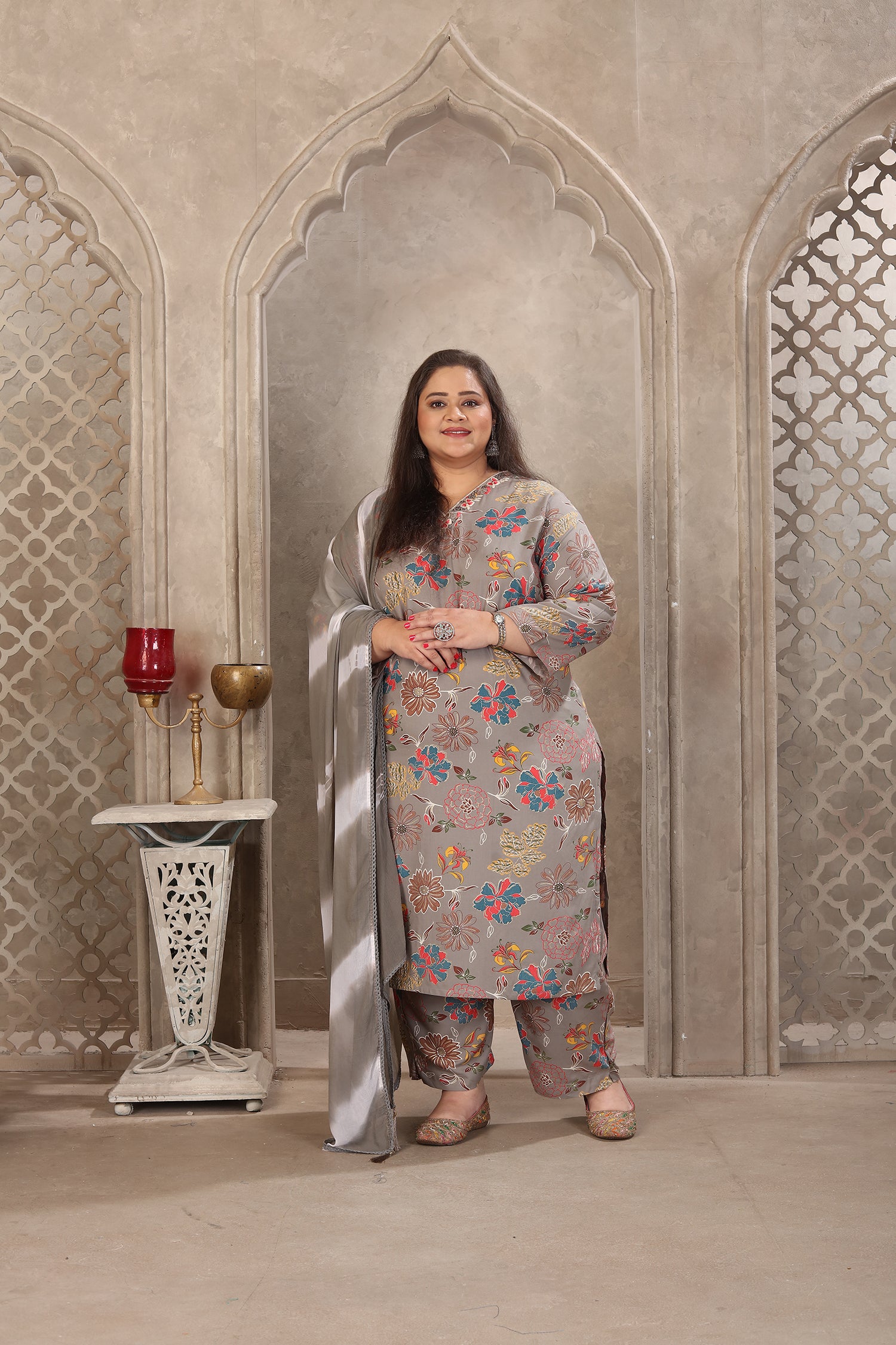 Clothiks Premium Riyon Export Quality With Handwork kurti