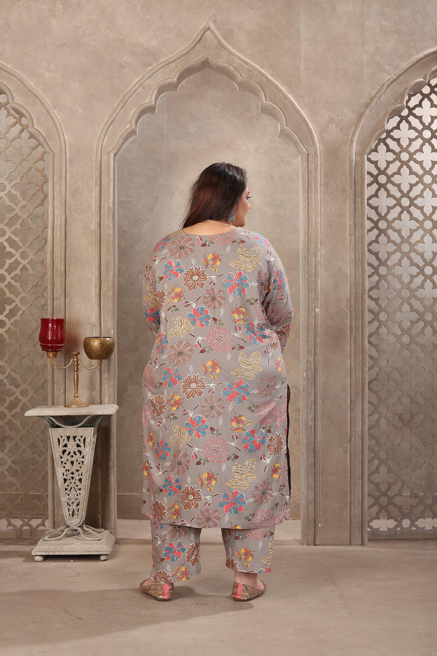 Clothiks Premium Riyon Export Quality With Handwork kurti