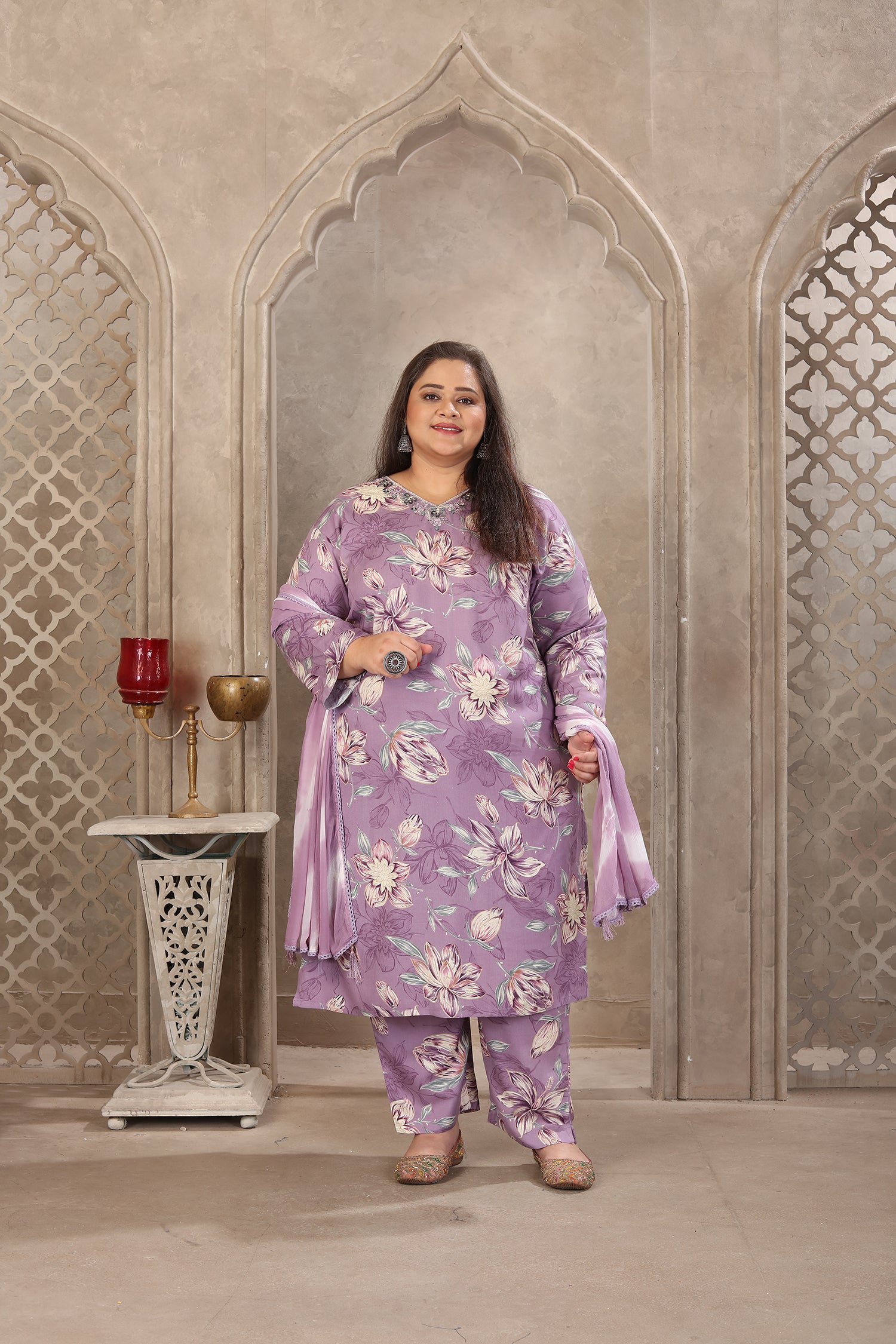 Clothiks Premium Riyon Export Quality With Handwork kurti
