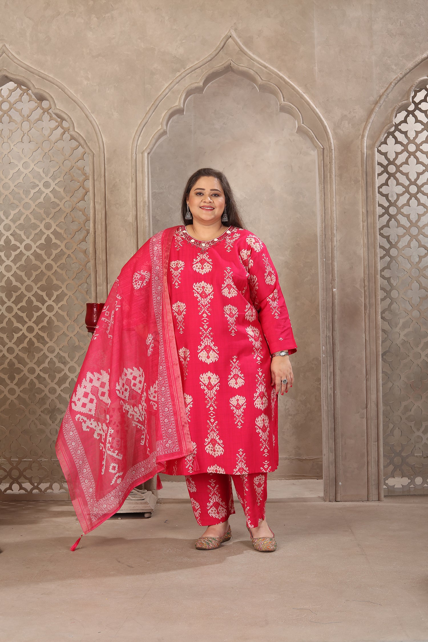 Clothiks Premium Lichi Viscose Export Quality With Handwork kurti