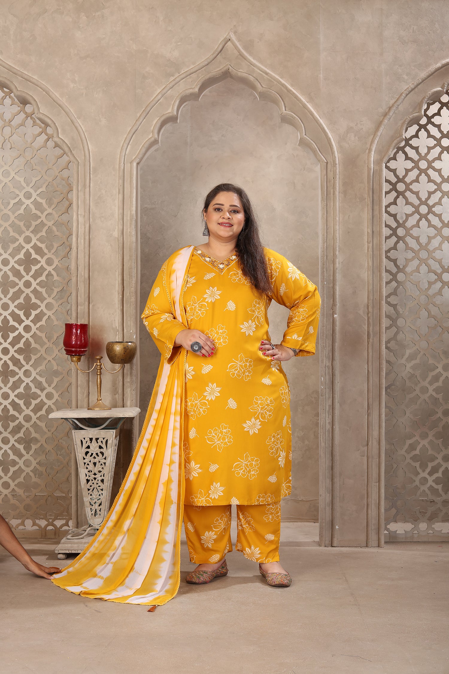Clothiks Premium Riyon Export Quality With Handwork kurti