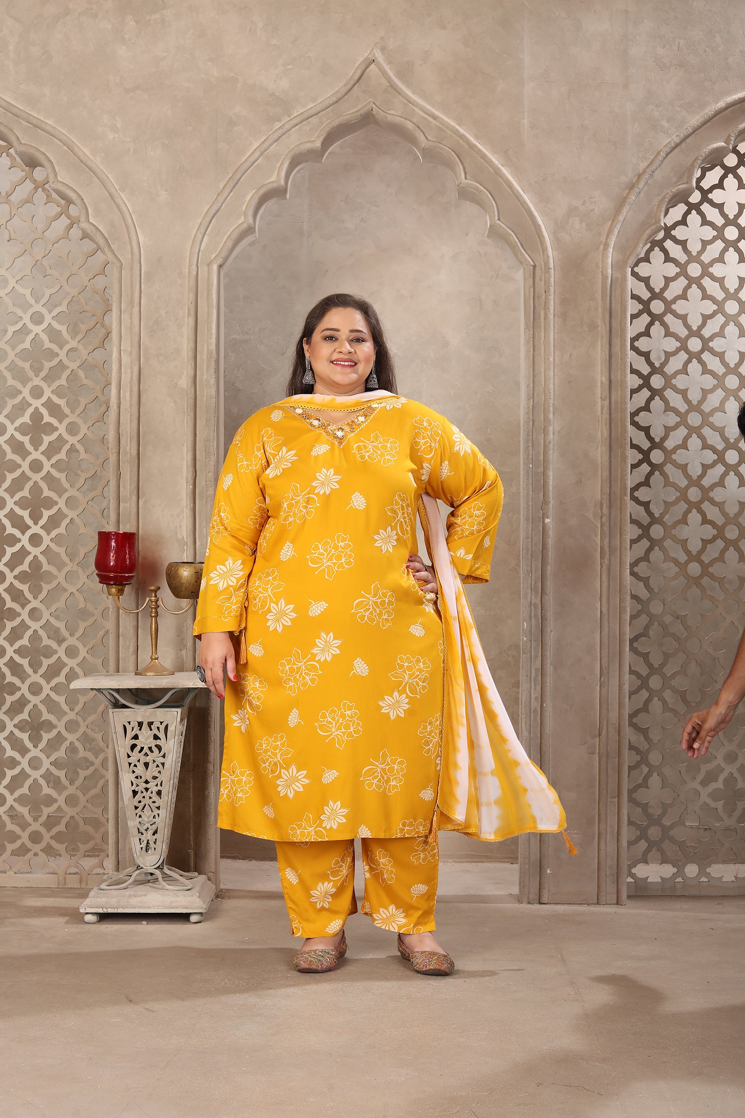 Clothiks Premium Riyon Export Quality With Handwork kurti
