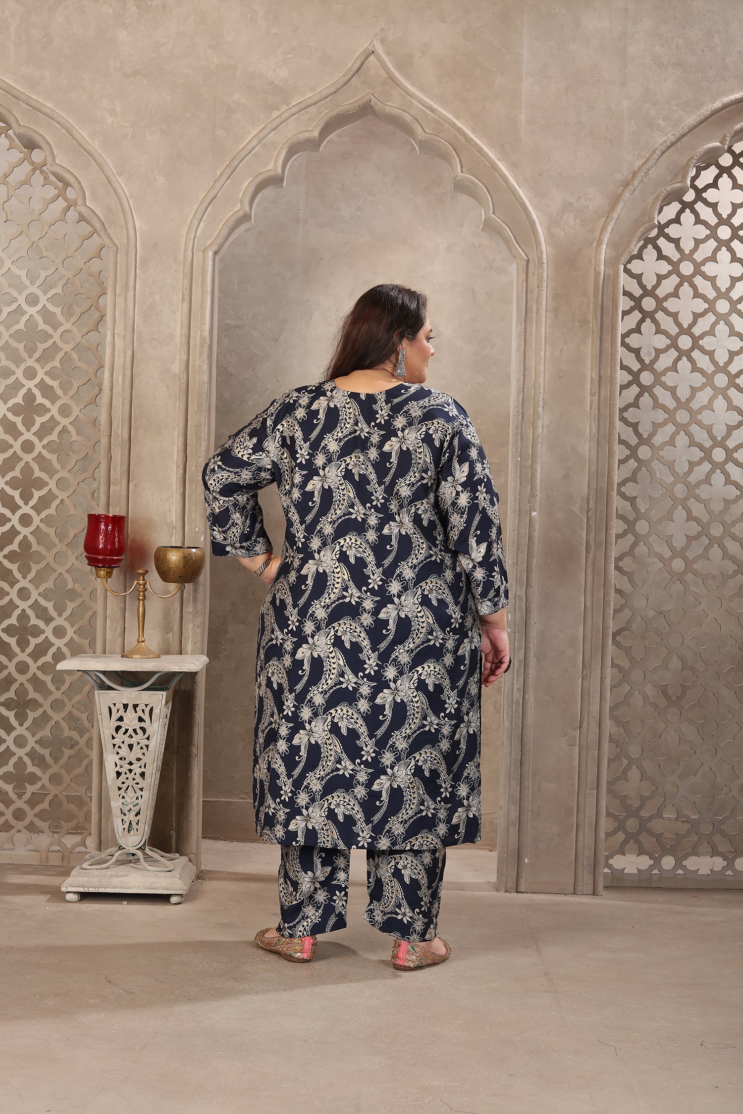 Clothiks Premium Lichi Viscose Export Quality With Handwork kurti