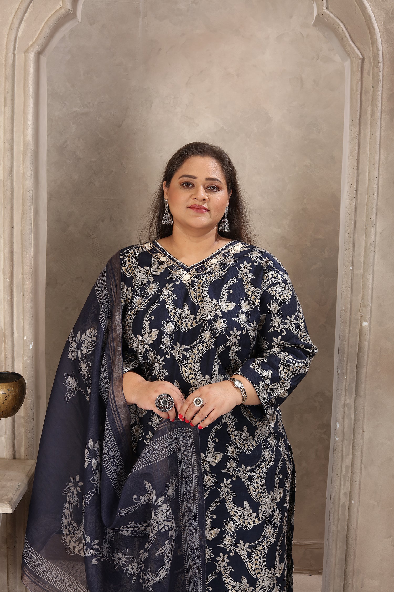 Clothiks Premium Lichi Viscose Export Quality With Handwork kurti