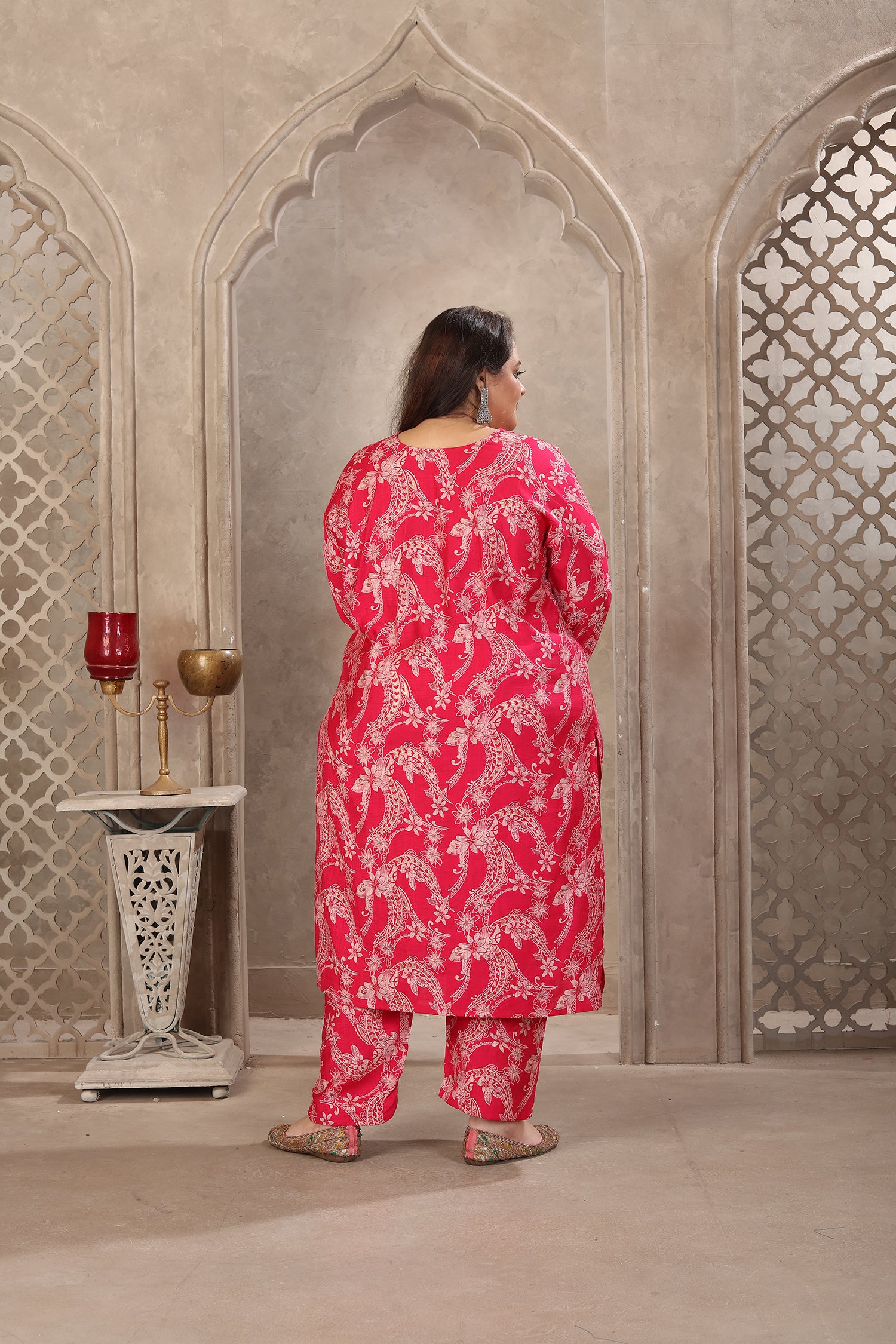Clothiks Premium Lichi Viscose Export Quality With Handwork kurti