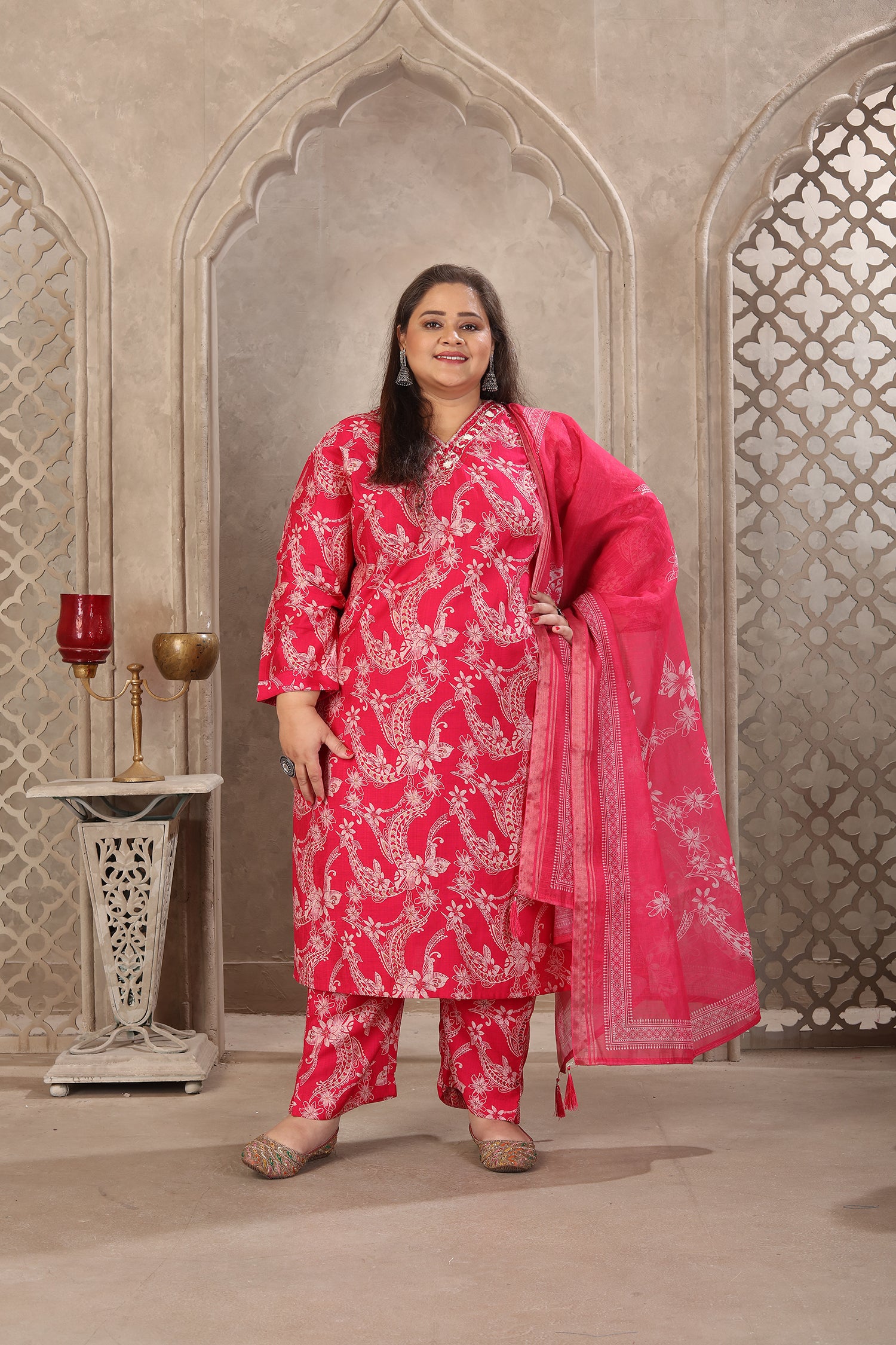 Clothiks Premium Lichi Viscose Export Quality With Handwork kurti