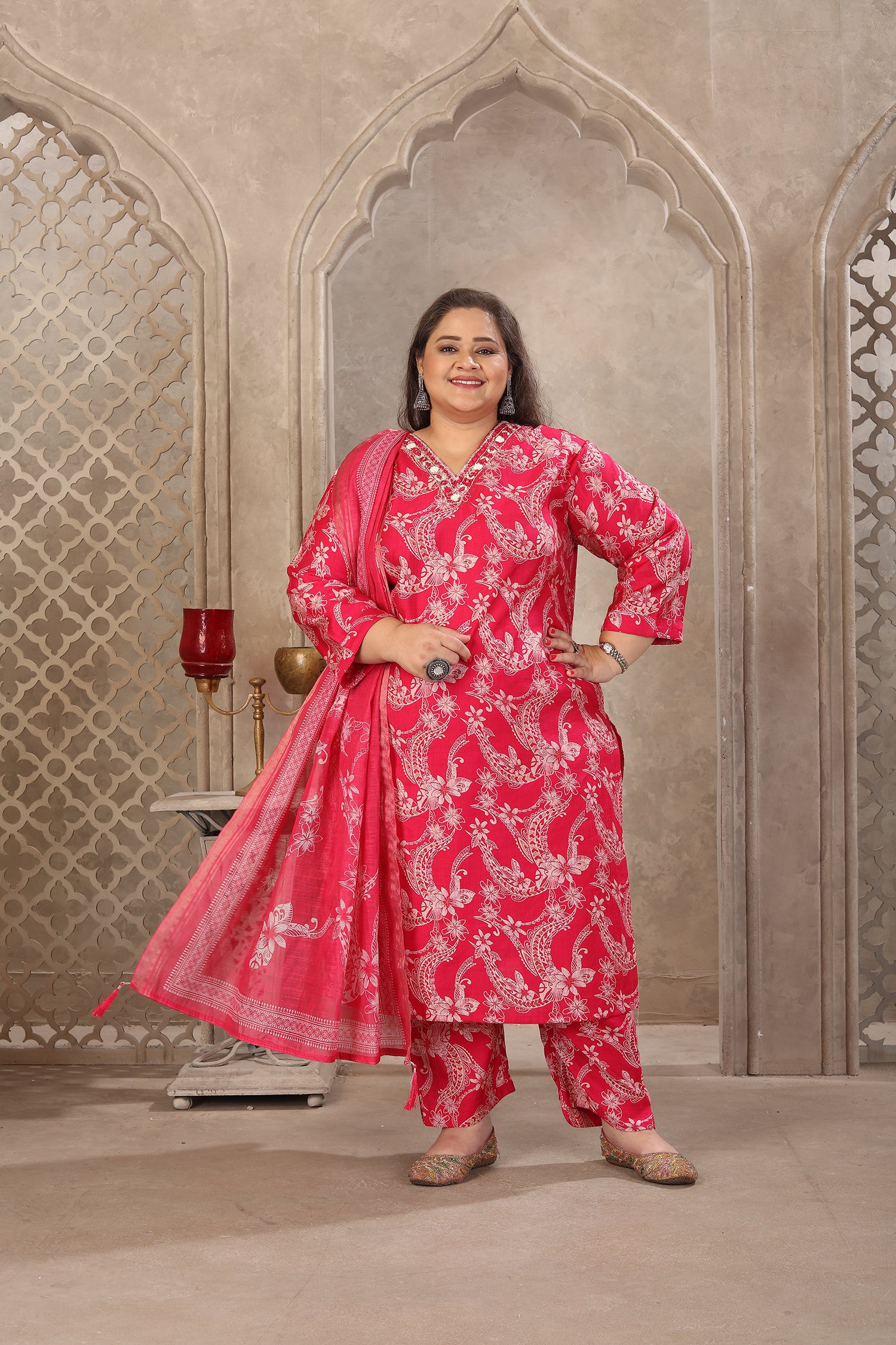 Clothiks Premium Lichi Viscose Export Quality With Handwork kurti