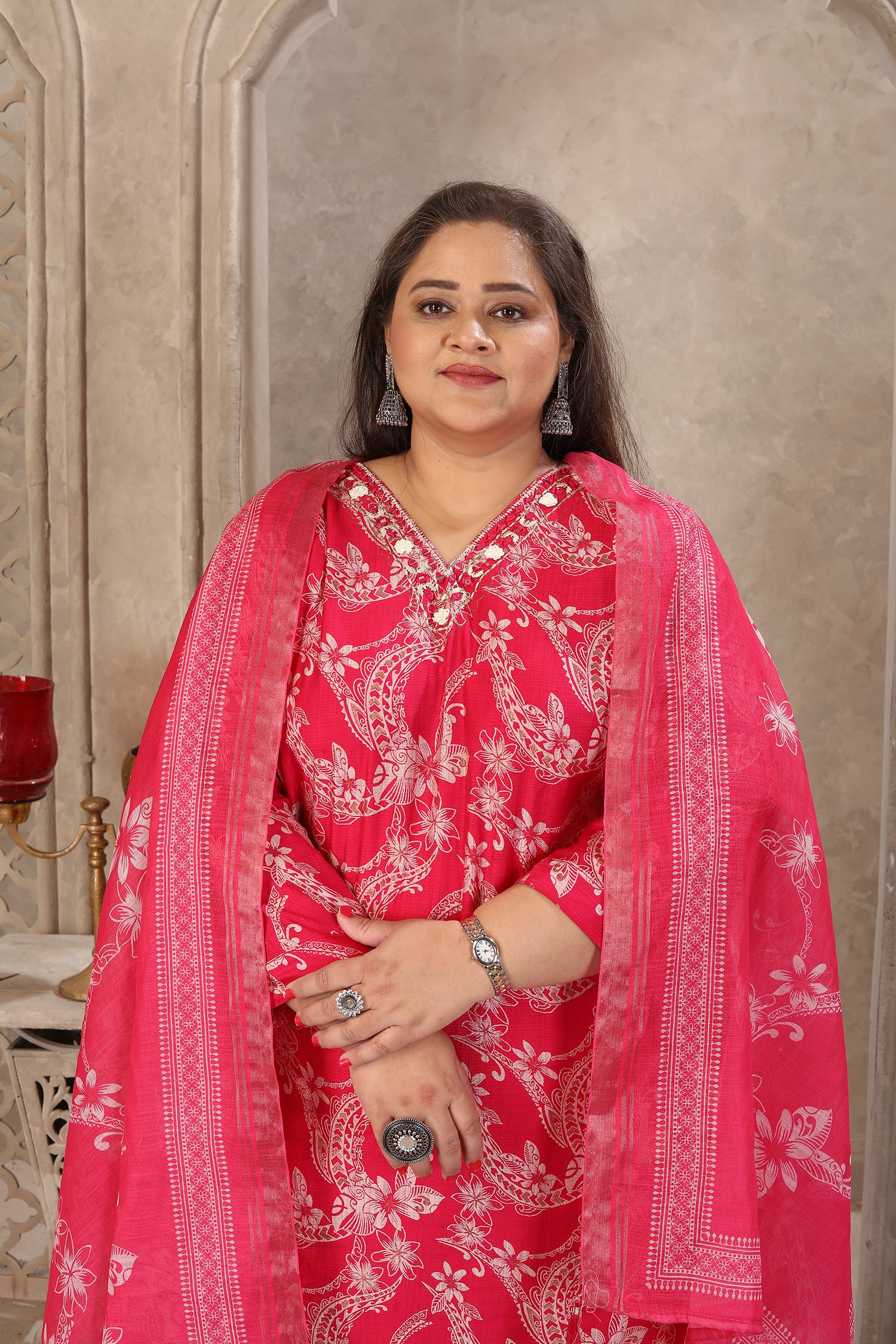 Clothiks Premium Lichi Viscose Export Quality With Handwork kurti