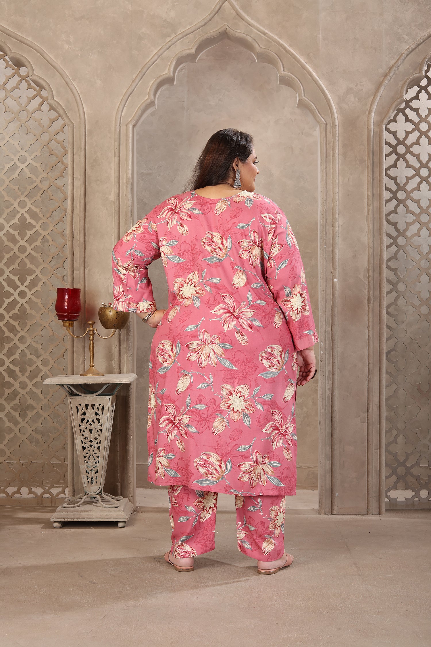 Clothiks Premium Riyon Export Quality With Handwork kurti