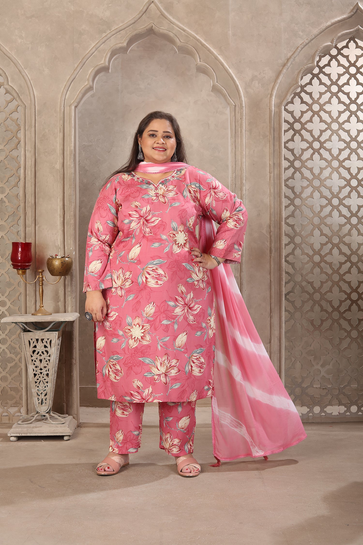 Clothiks Premium Riyon Export Quality With Handwork kurti