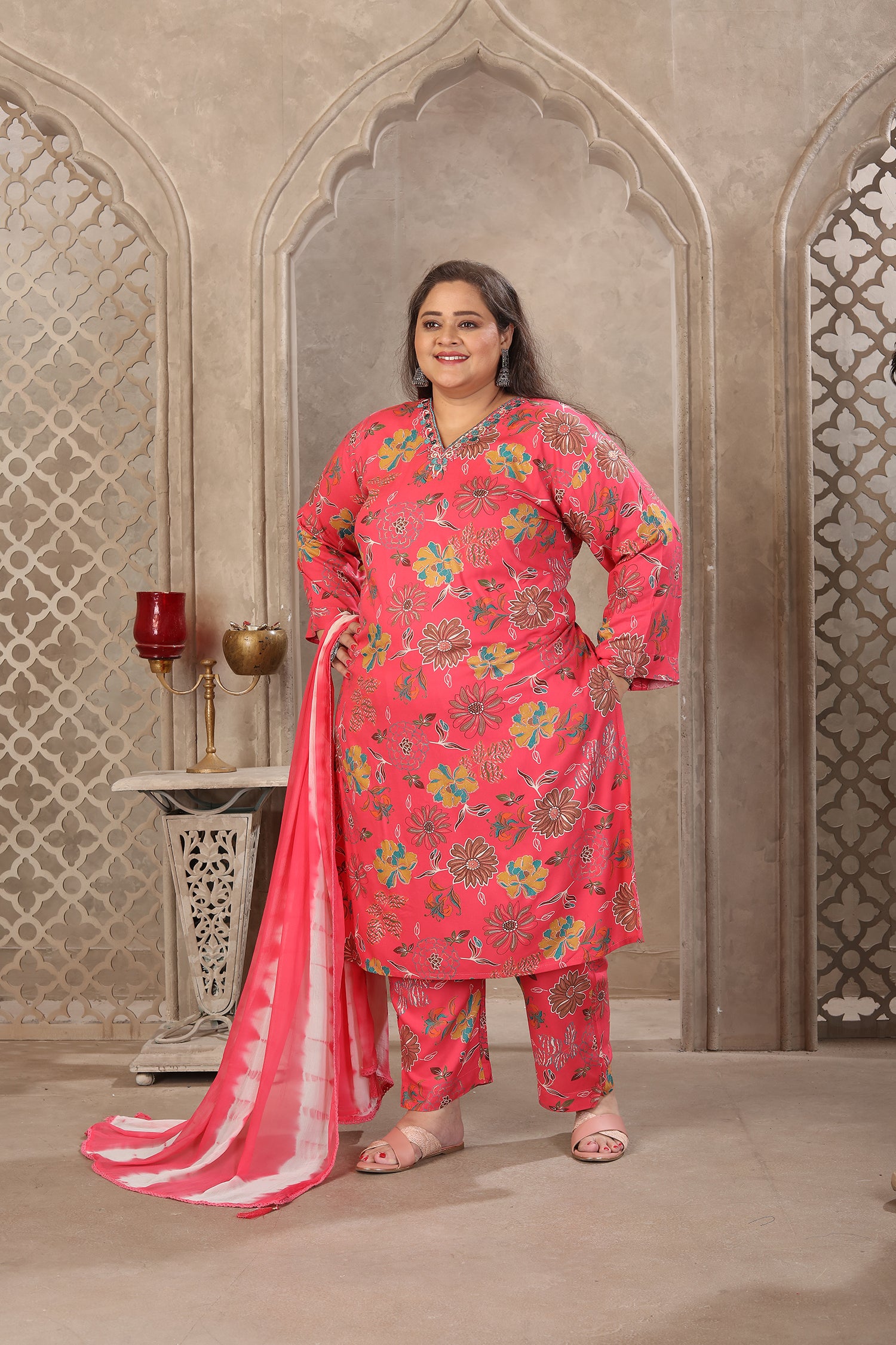 Clothiks Premium Riyon Export Quality With Handwork kurti