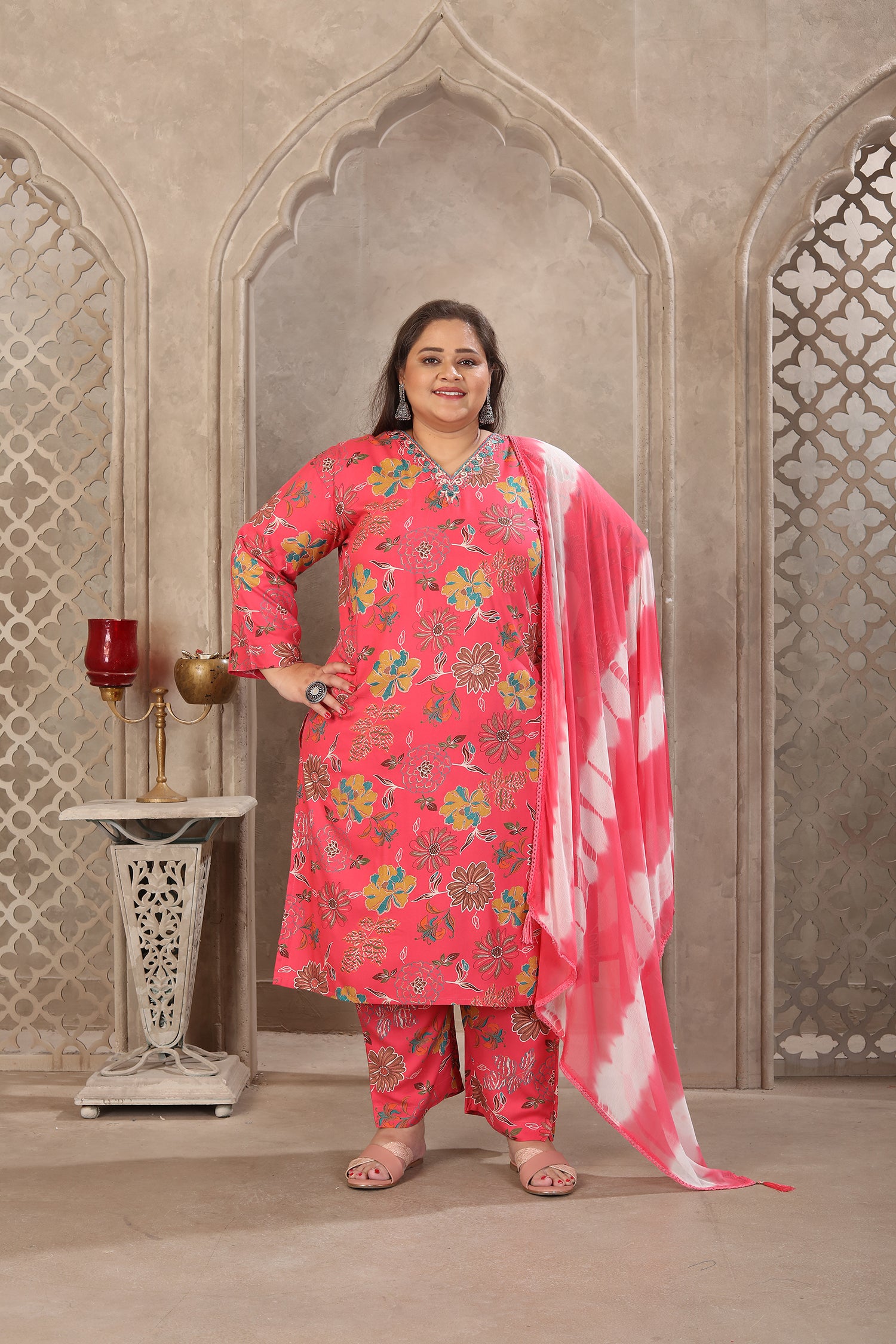 Clothiks Premium Riyon Export Quality With Handwork kurti