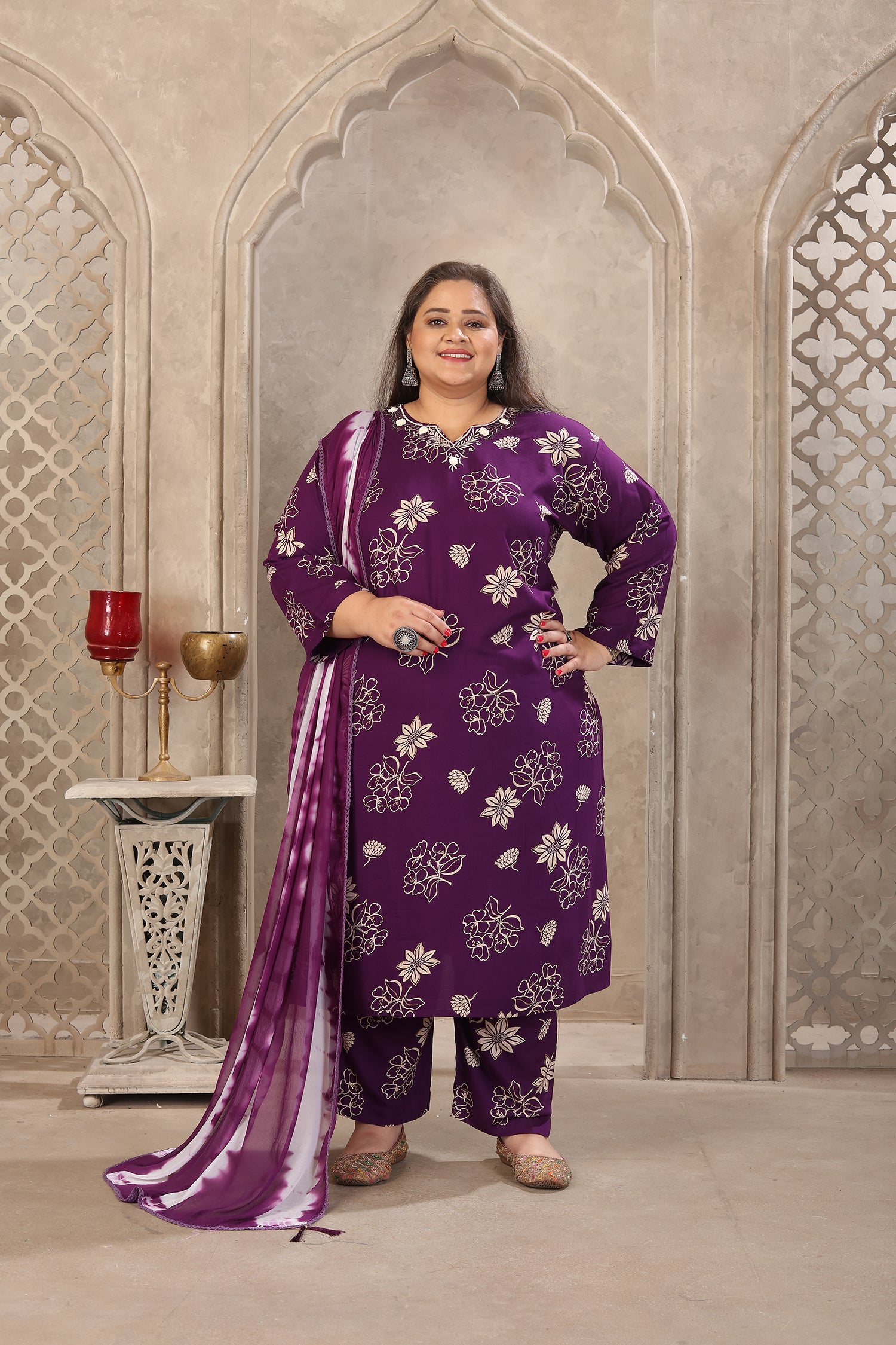 Clothiks Premium Riyon Export Quality With Handwork kurti