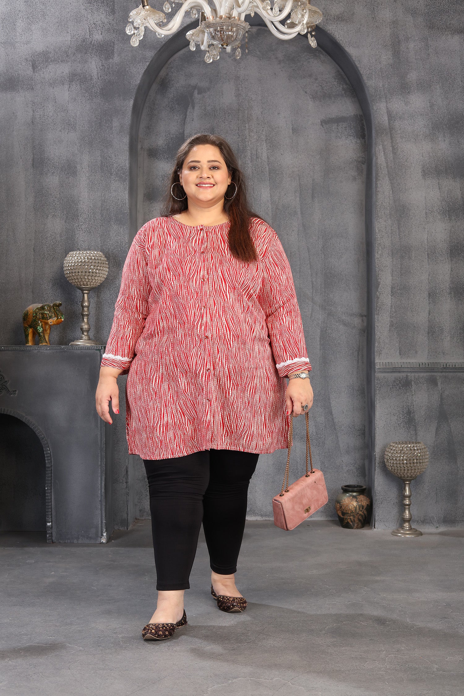 Clothiks Premium Riyon Export Quality Embroidery Full stiched kurti