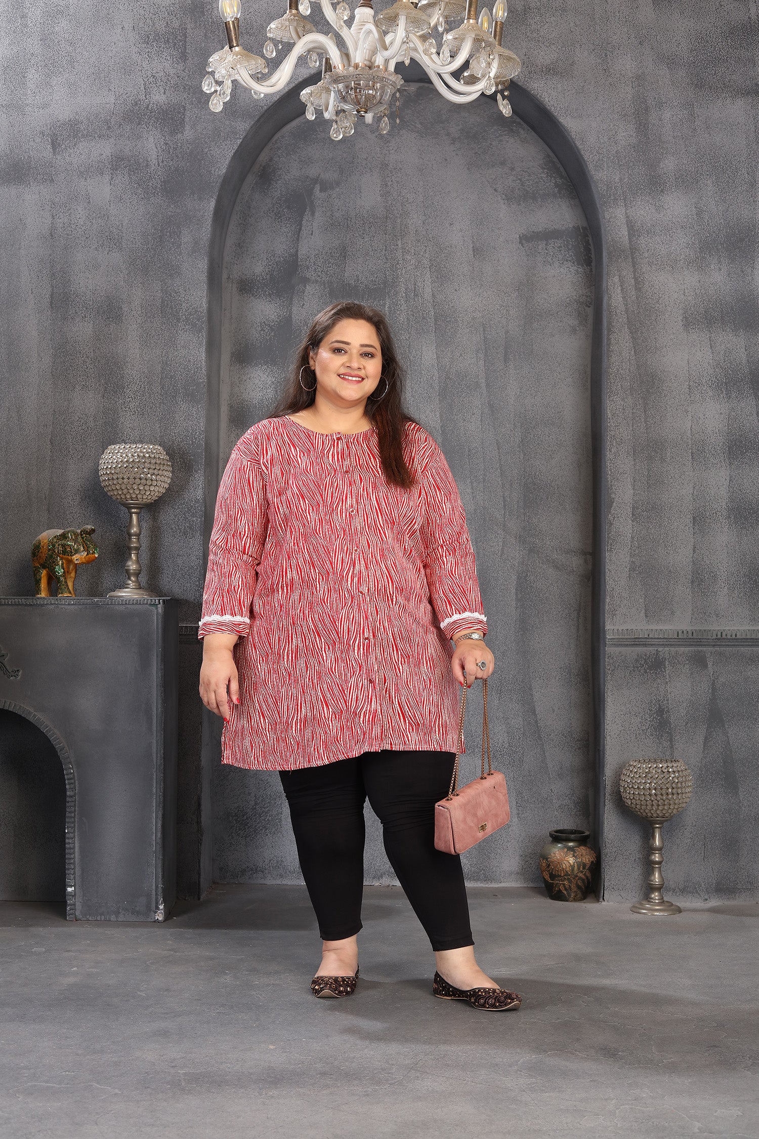 Clothiks Premium Riyon Export Quality Embroidery Full stiched kurti
