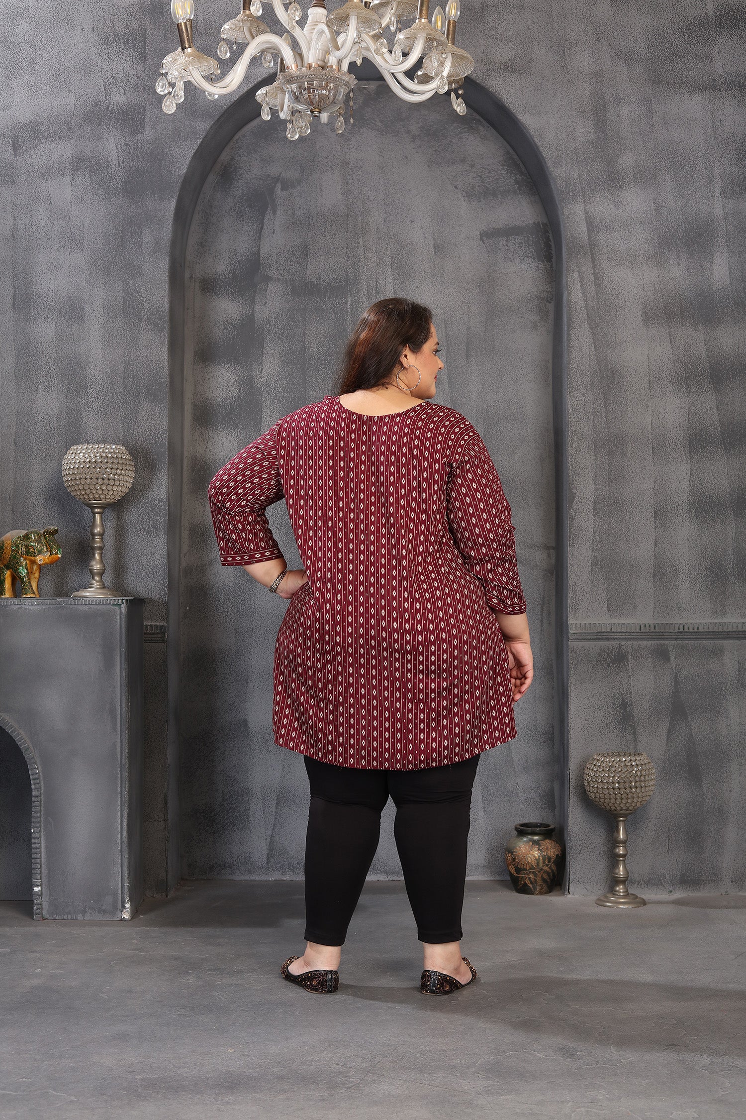 Clothiks Premium Chanderi Export Quality Embroidery Full stiched kurti