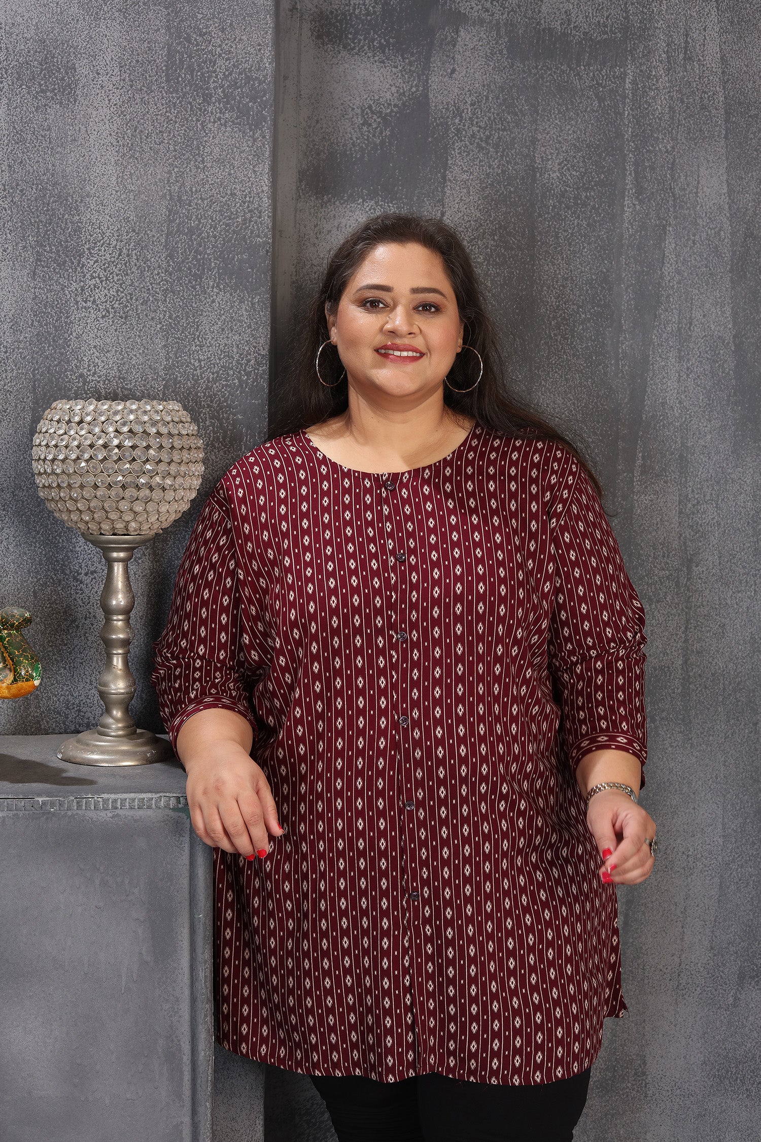 Clothiks Premium Chanderi Export Quality Embroidery Full stiched kurti