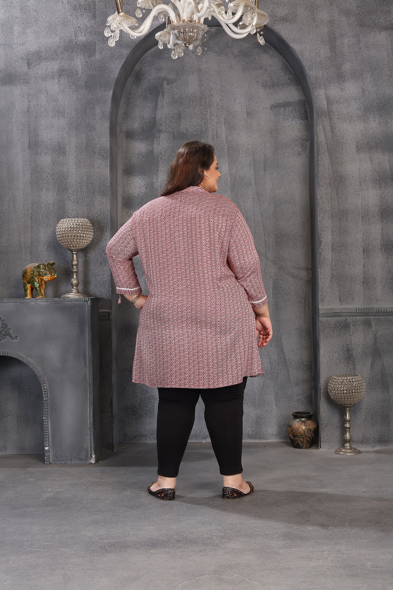 Clothiks Premium Riyon Export Quality Embroidery Full stiched kurti