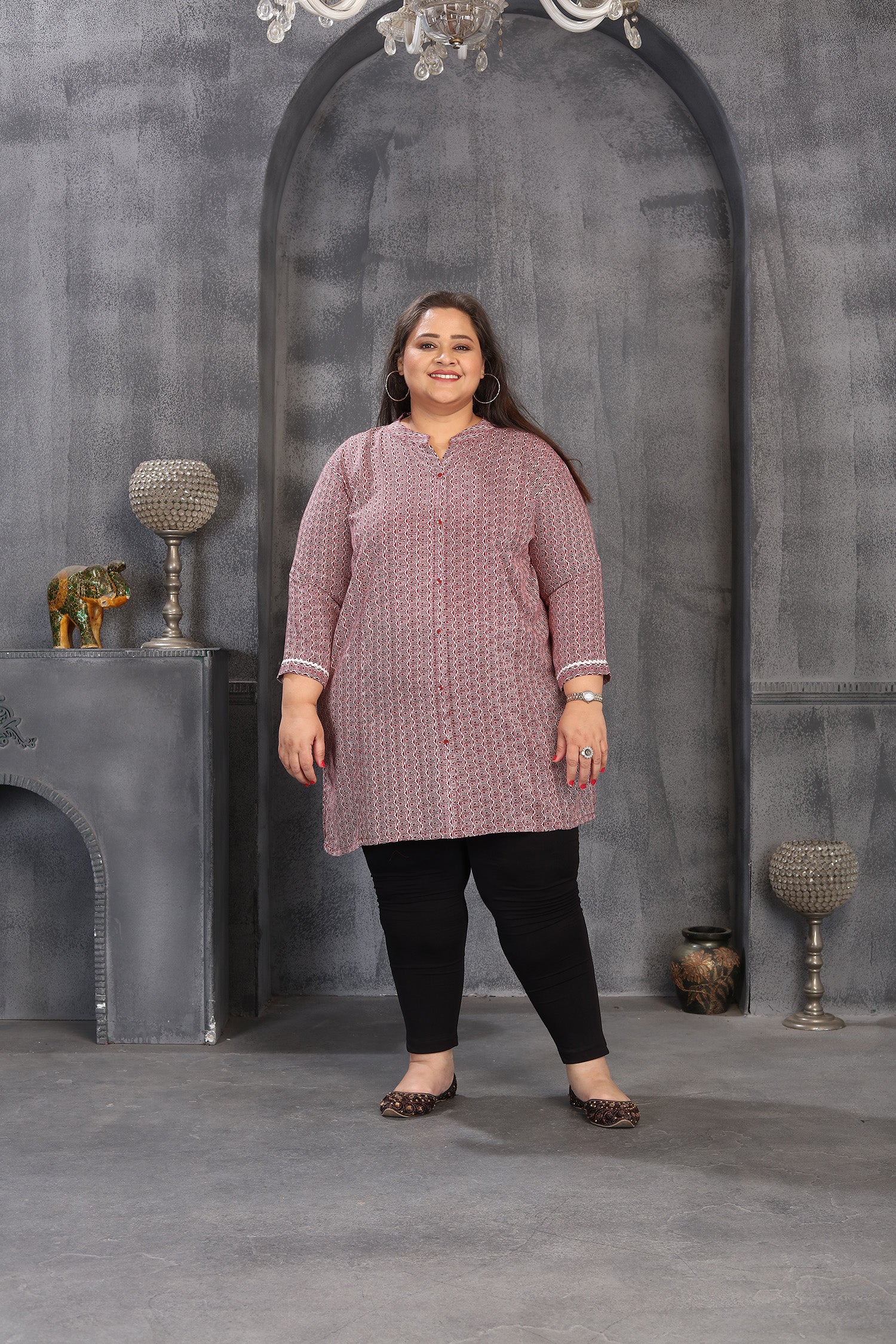 Clothiks Premium Riyon Export Quality Embroidery Full stiched kurti