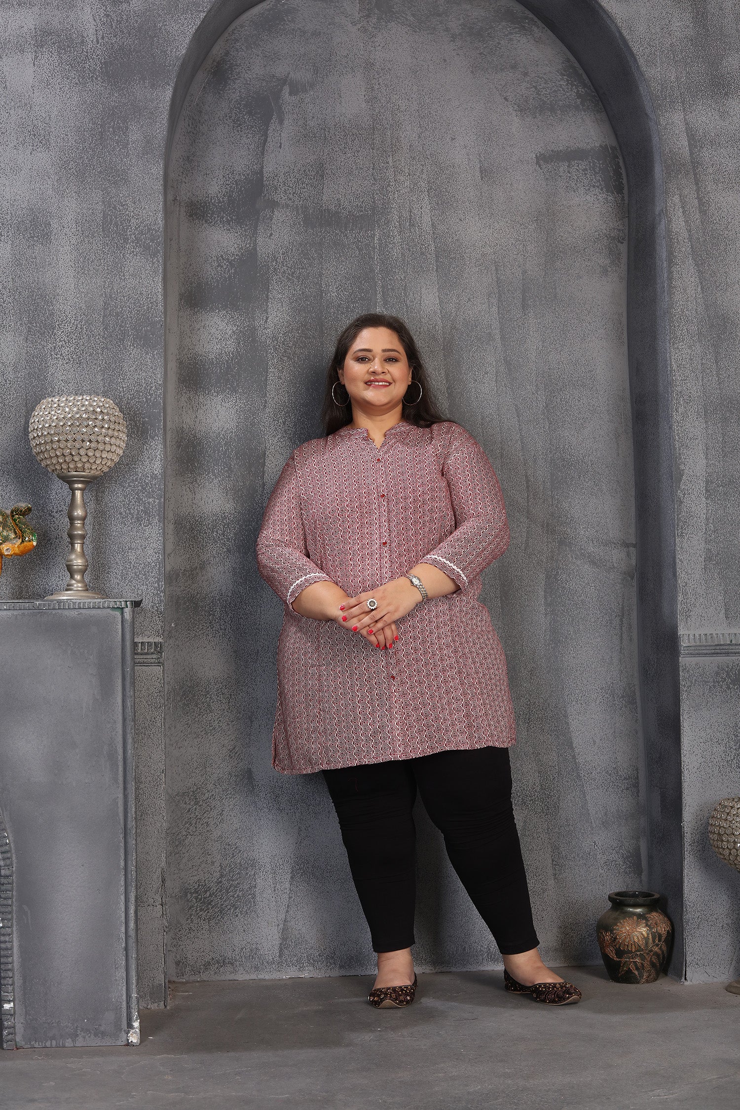 Clothiks Premium Riyon Export Quality Embroidery Full stiched kurti