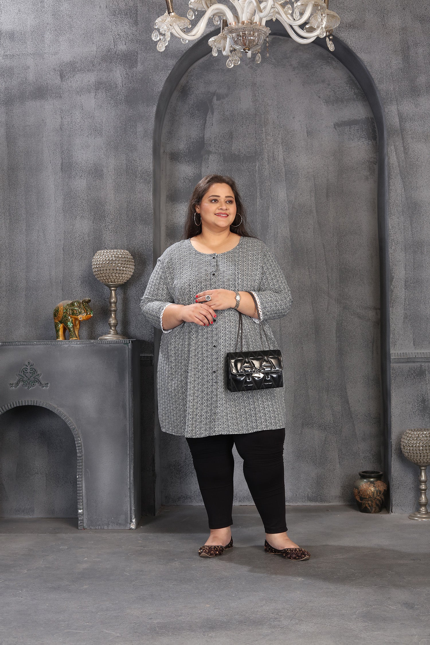 Clothiks Premium Riyon Export Quality Embroidery Full stiched kurti