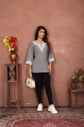 Clothiks Rinkal Cotton With Embroidery Work kurti