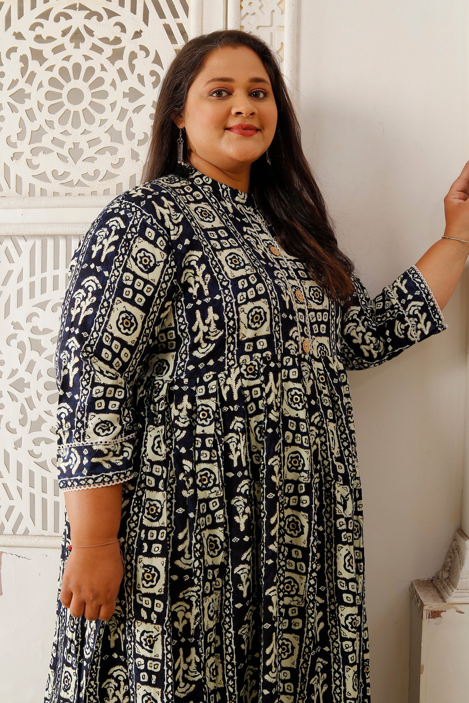 Clothiks Premium Riyon export quality Long  Kurti
