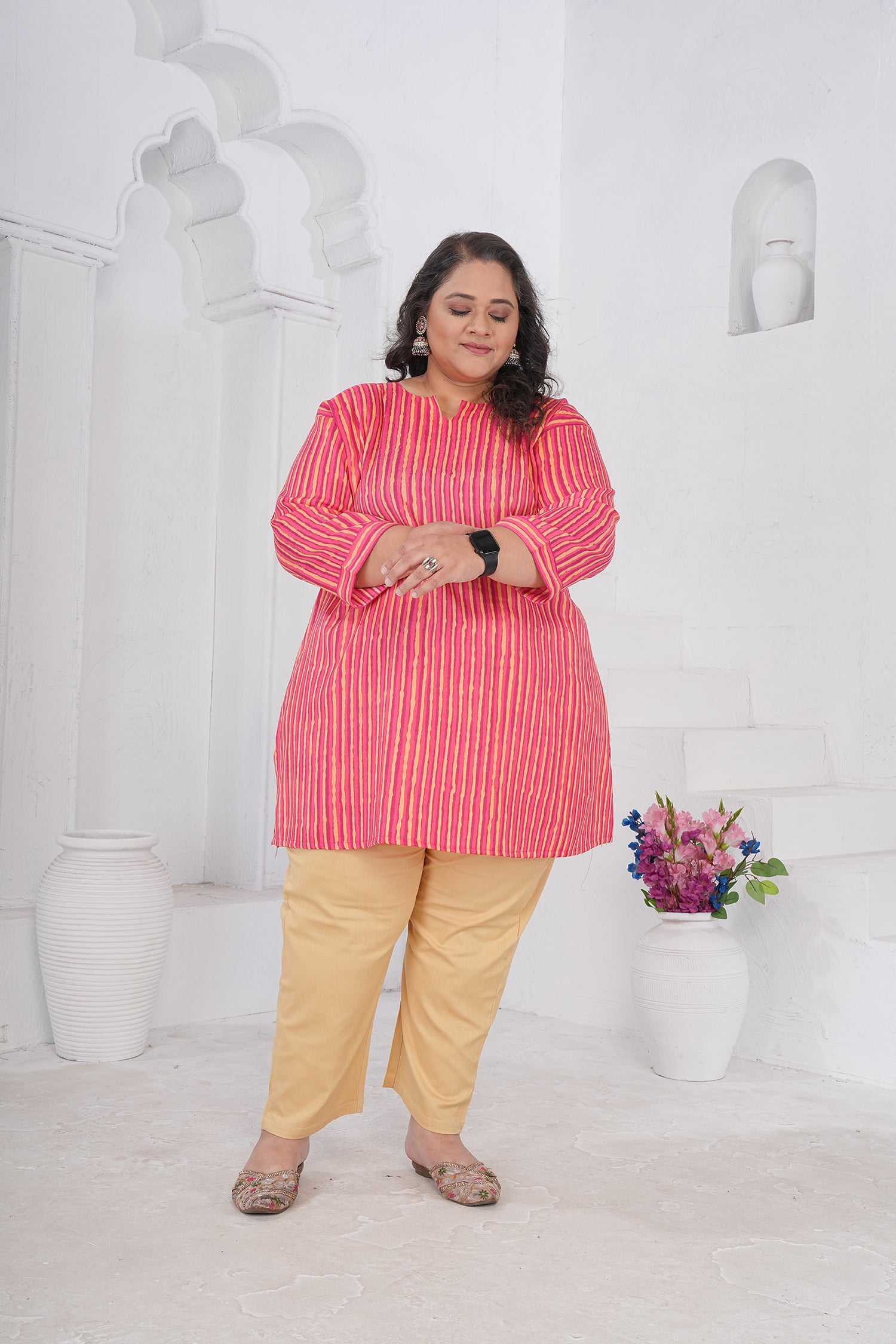 Clothiks RiyonSlub Full stiched kurti