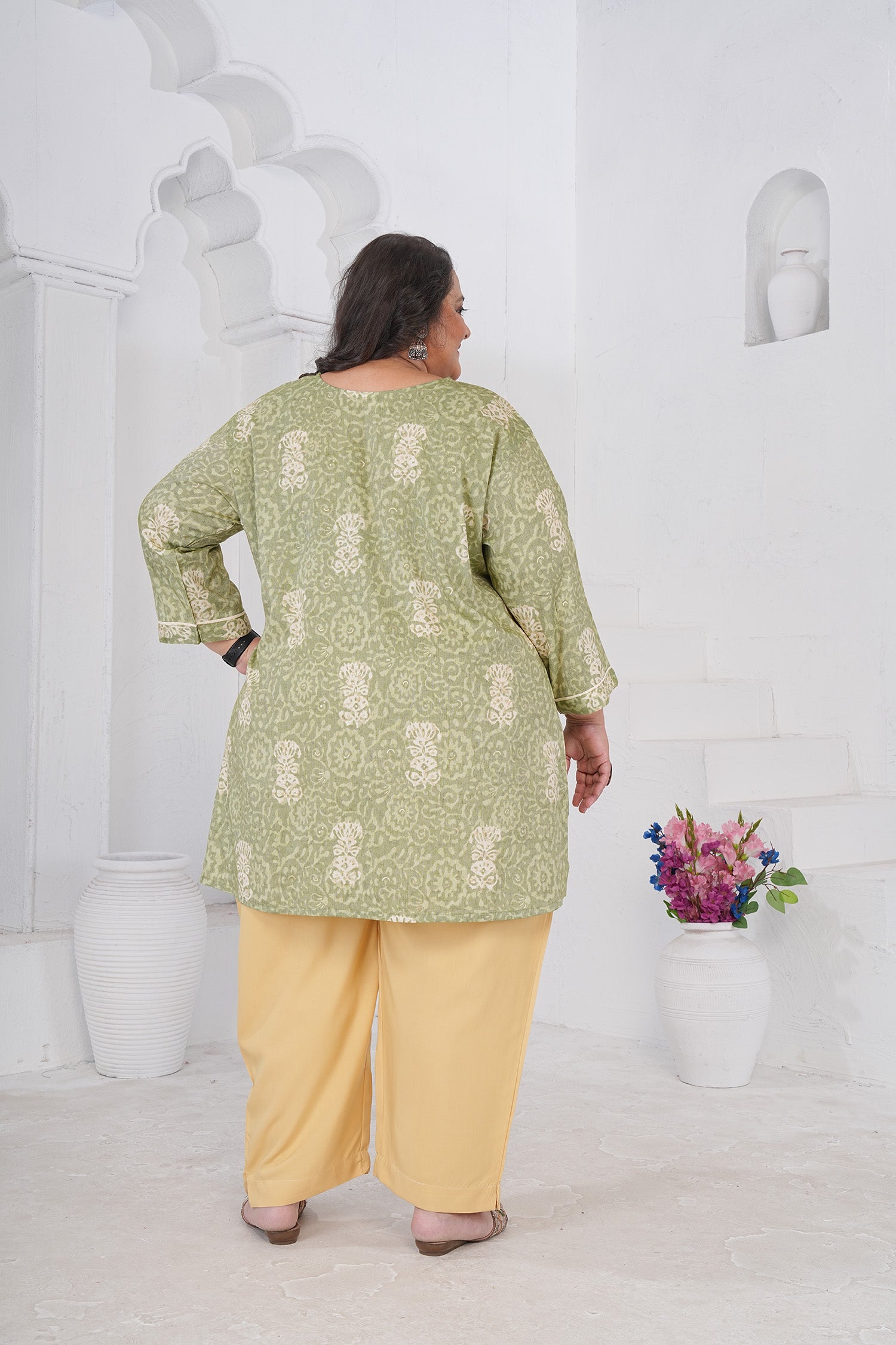 Clothiks RiyonSlub Full stiched kurti