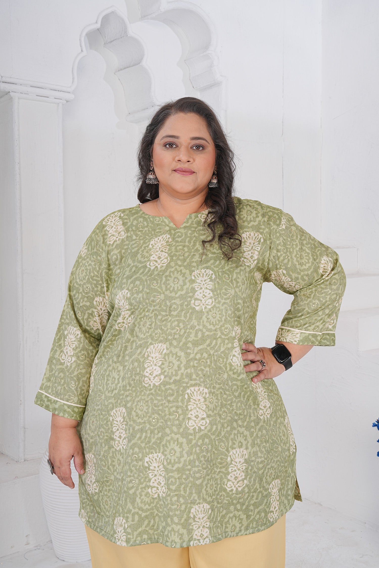 Clothiks RiyonSlub Full stiched kurti