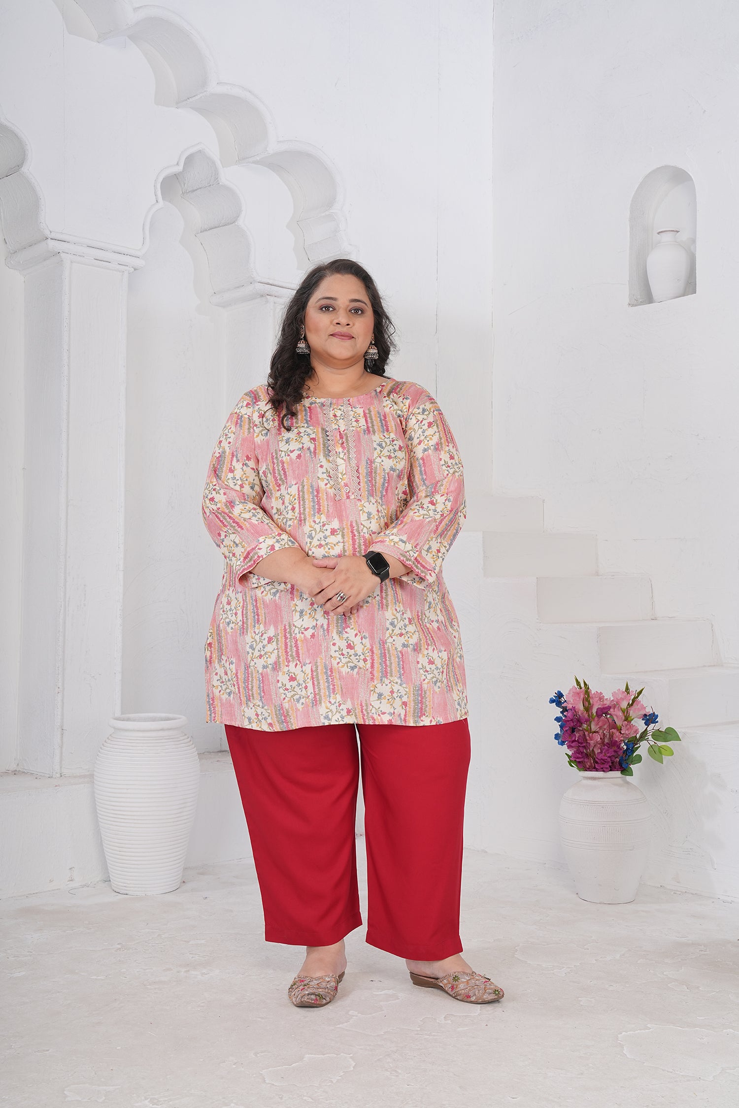 Clothiks RiyonSlub Full stiched kurti