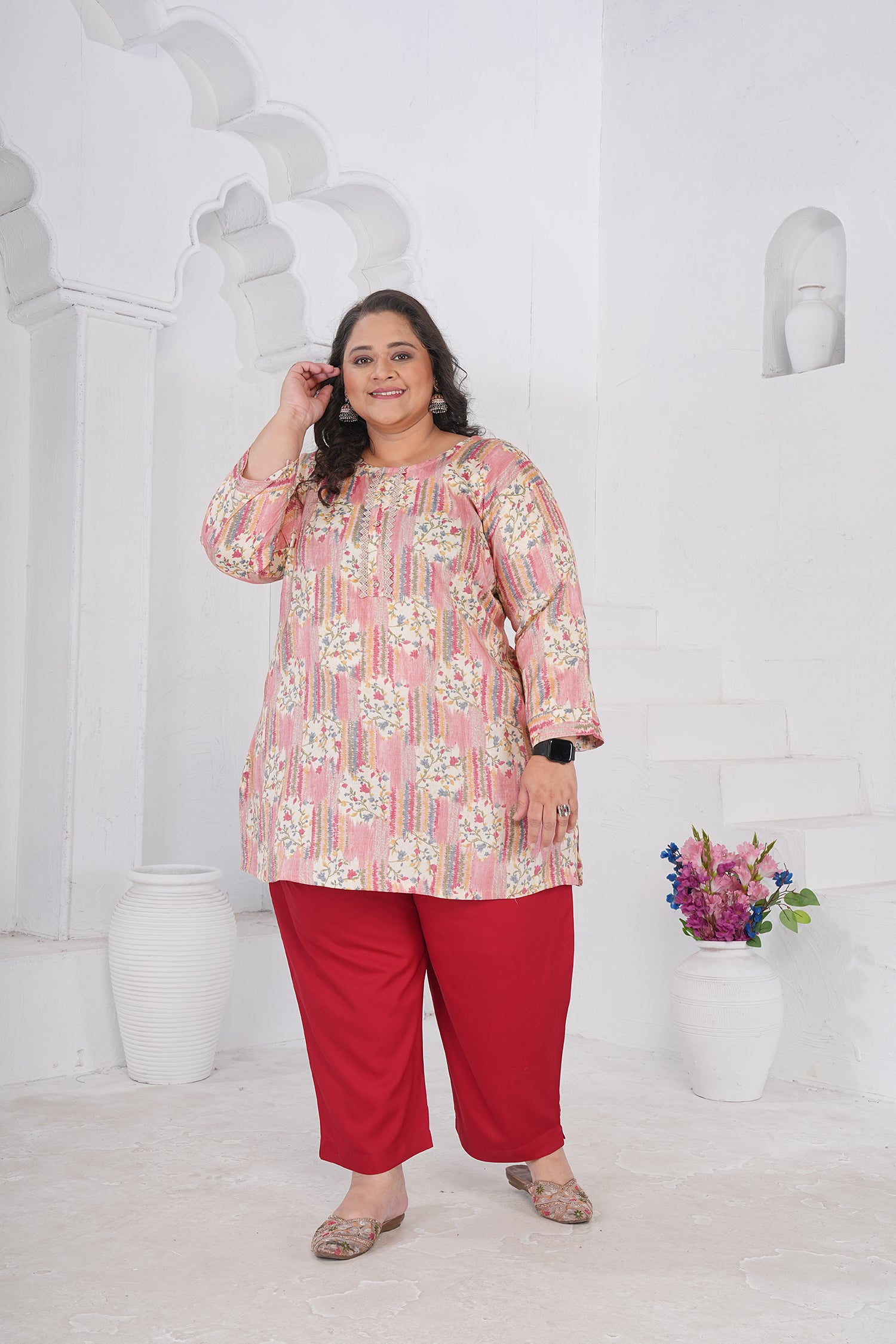 Clothiks RiyonSlub Full stiched kurti