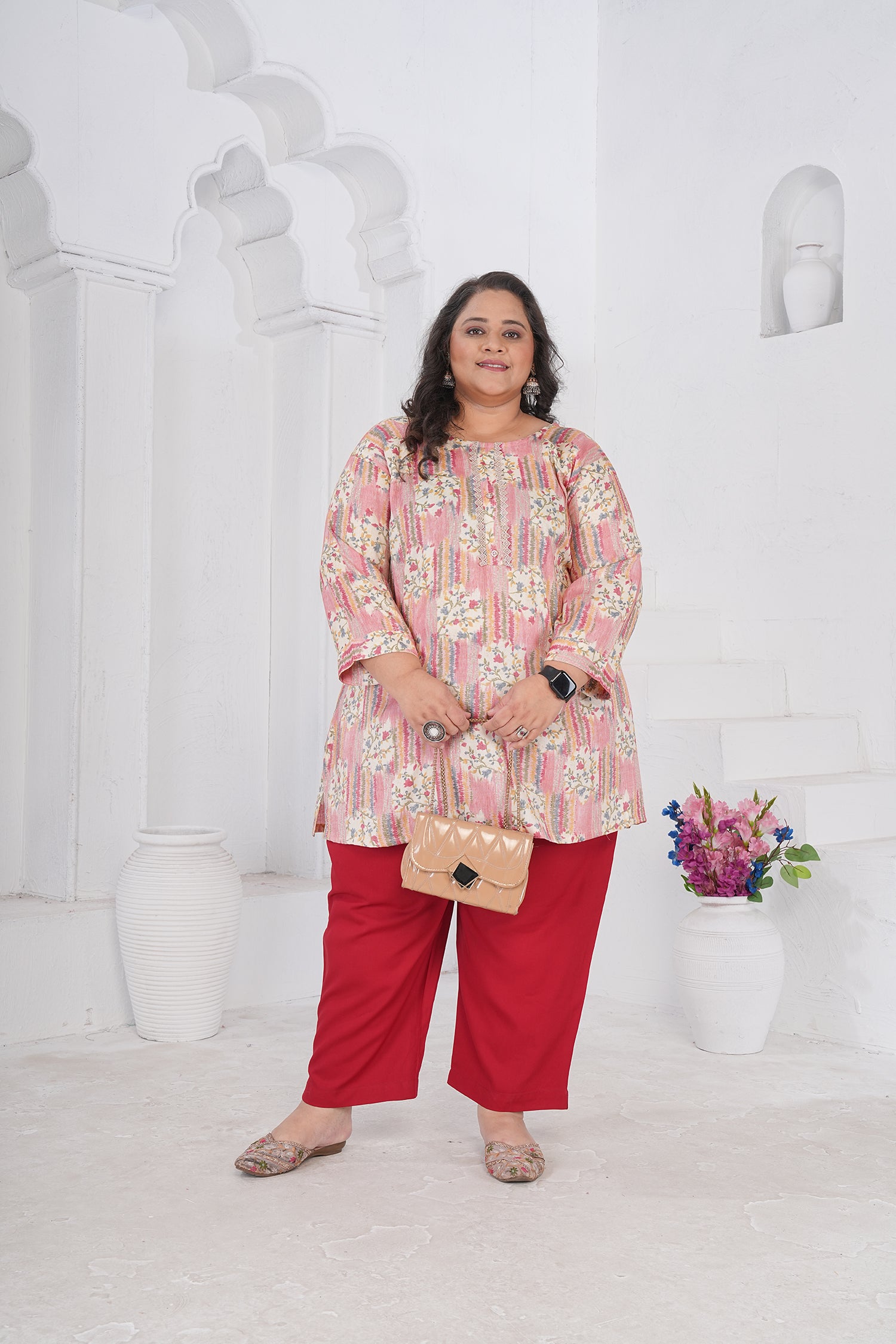 Clothiks RiyonSlub Full stiched kurti