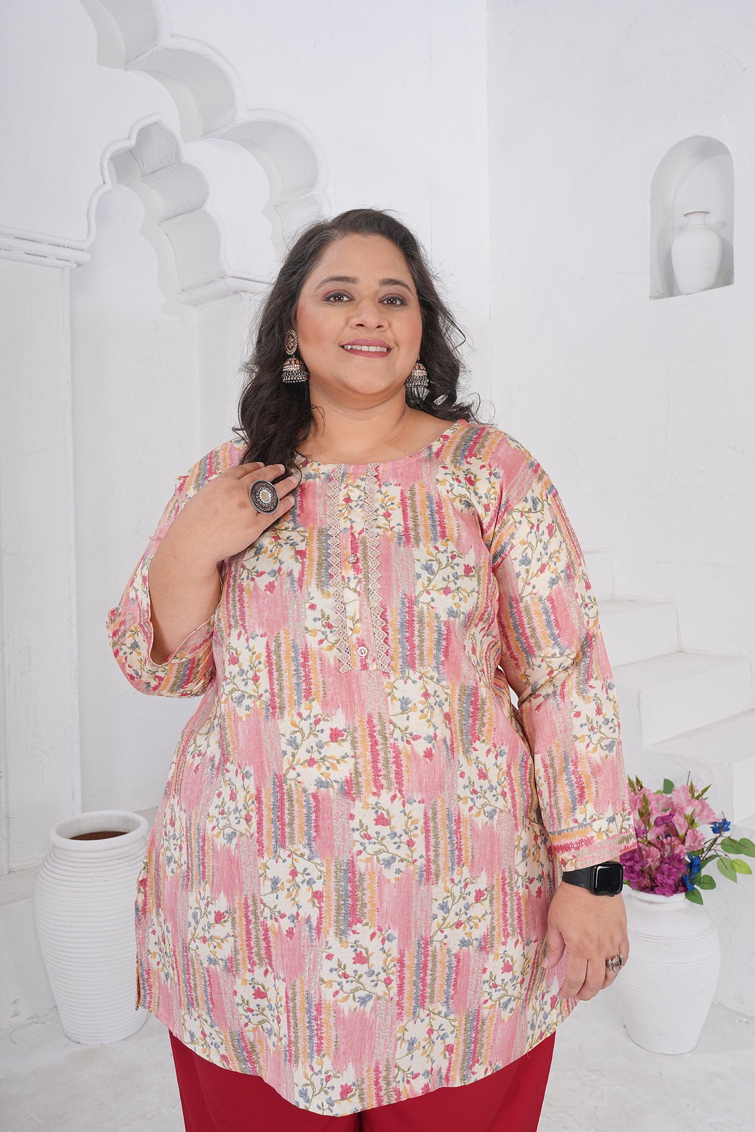 Clothiks RiyonSlub Full stiched kurti
