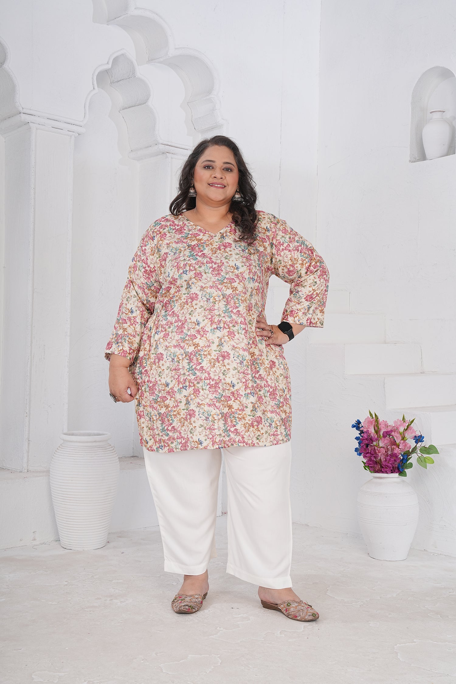 Clothiks RiyonSlub Full stiched kurti