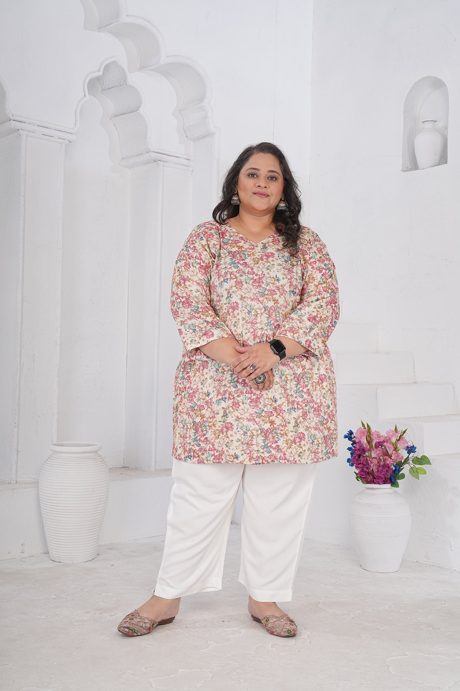 Clothiks RiyonSlub Full stiched kurti