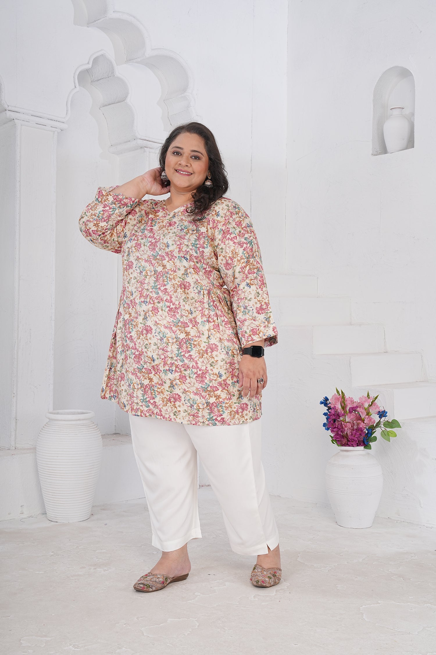 Clothiks RiyonSlub Full stiched kurti