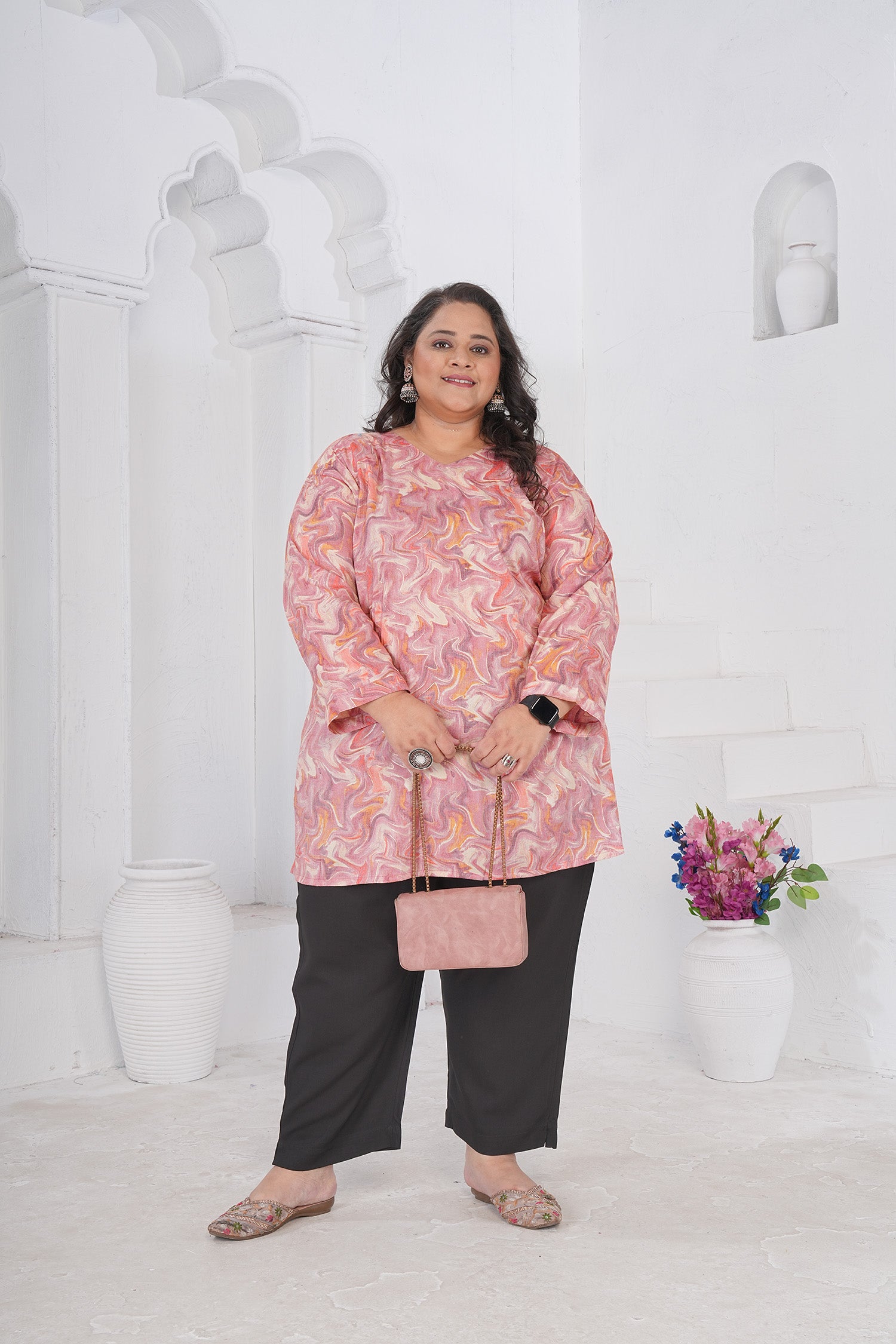 Clothiks RiyonSlub Full stiched kurti