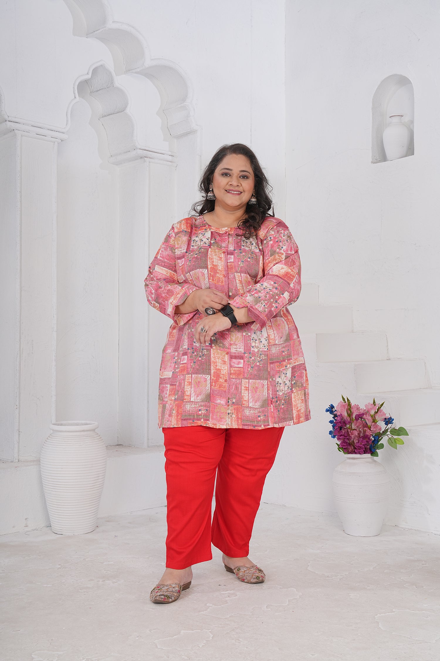 Clothiks RiyonSlub Full stiched kurti
