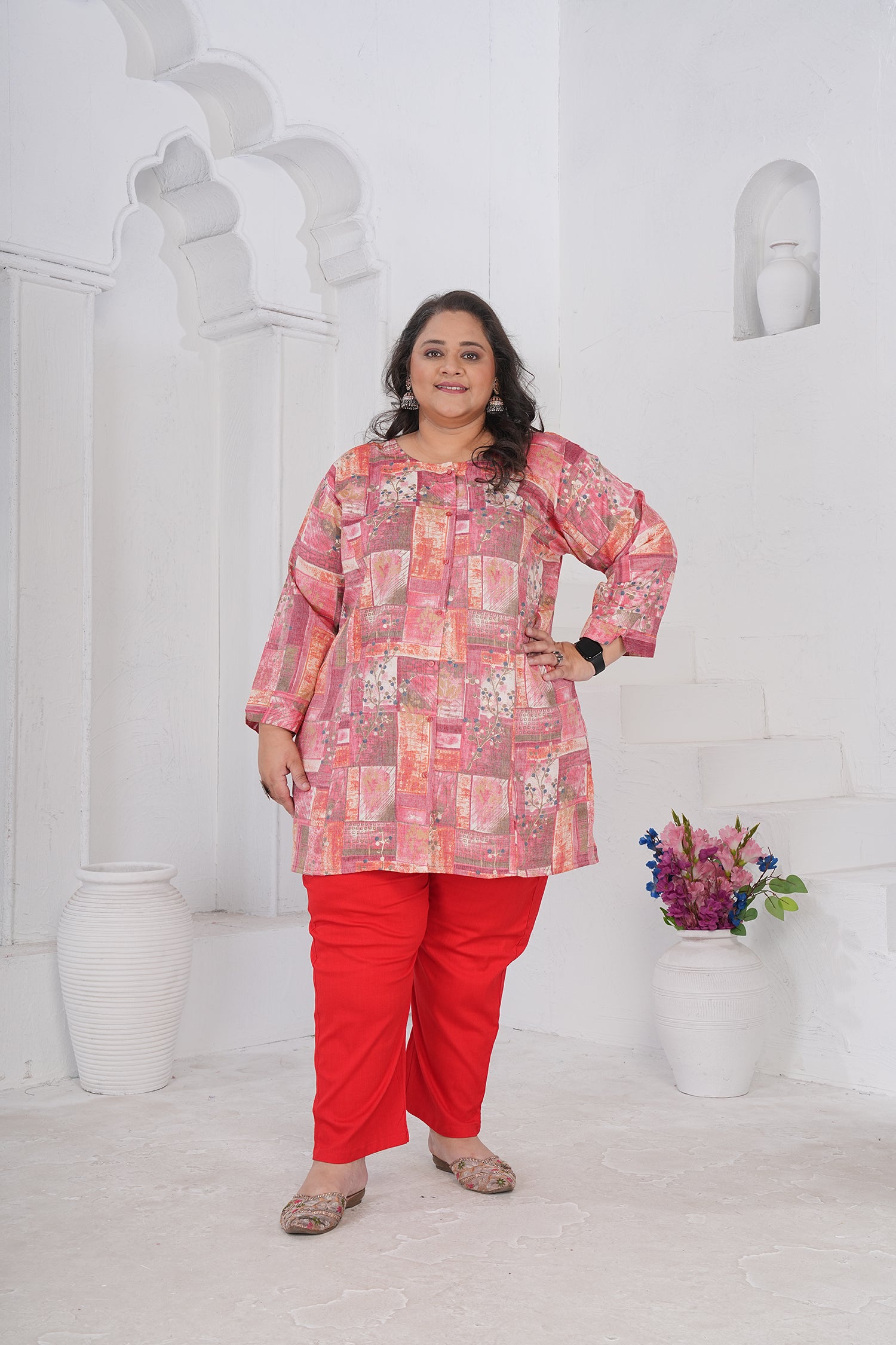 Clothiks RiyonSlub Full stiched kurti