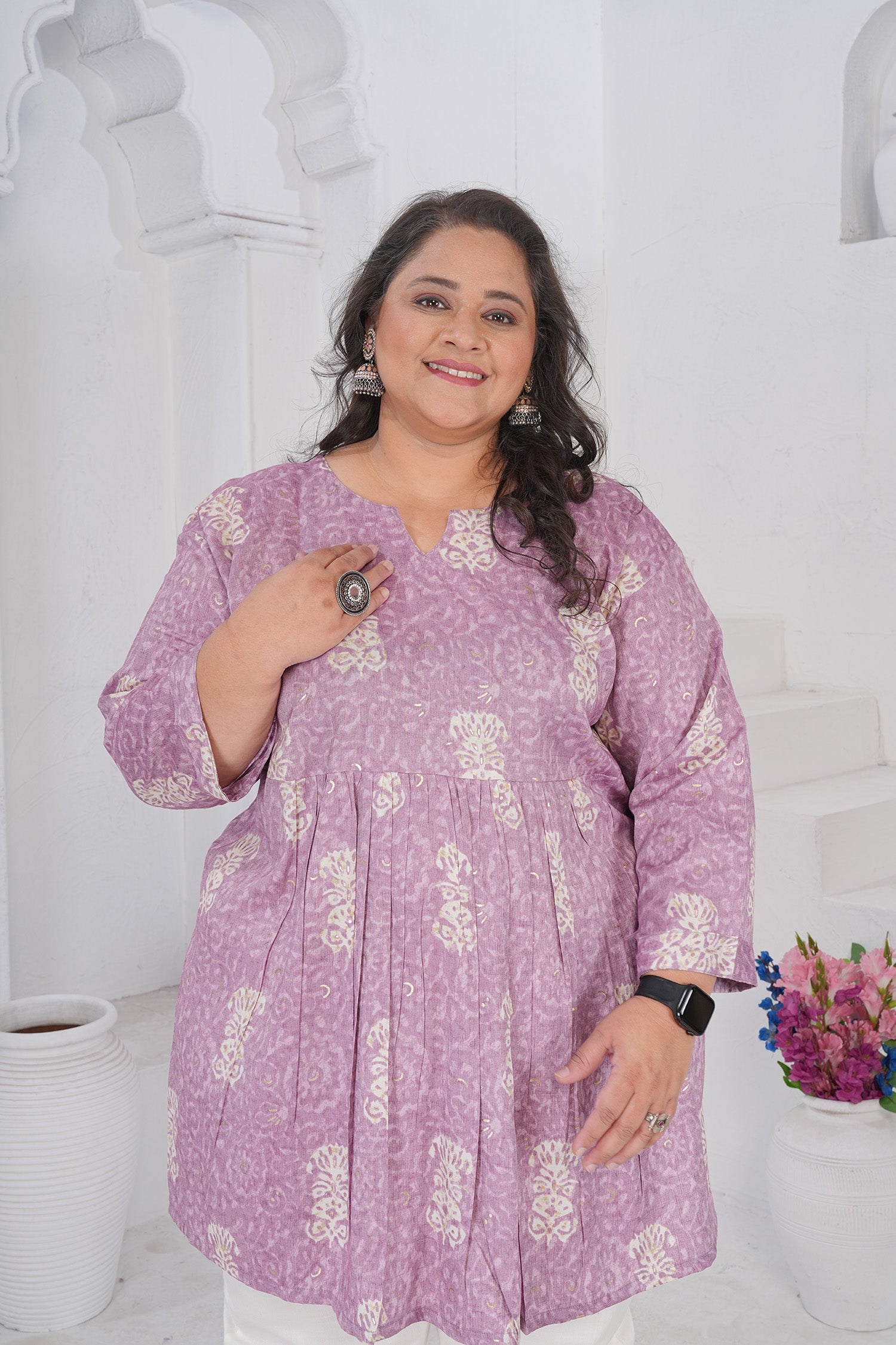 Clothiks RiyonSlub Full stiched kurti