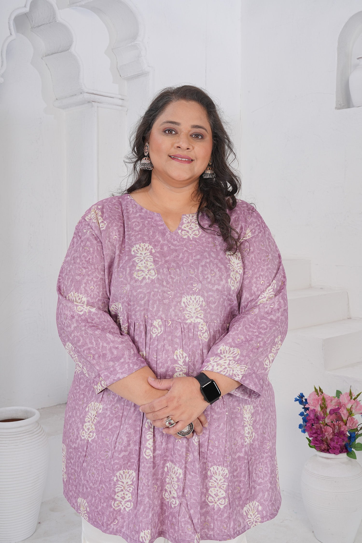Clothiks RiyonSlub Full stiched kurti