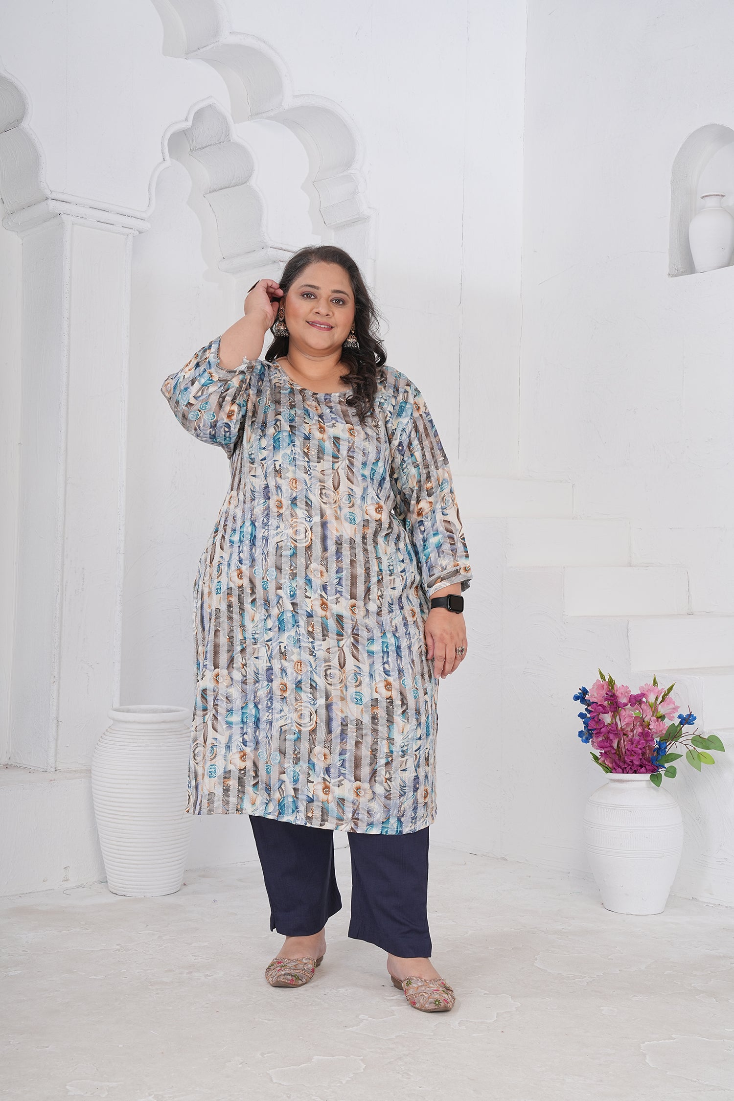 Clothiks RiyonSlub Full stiched kurti