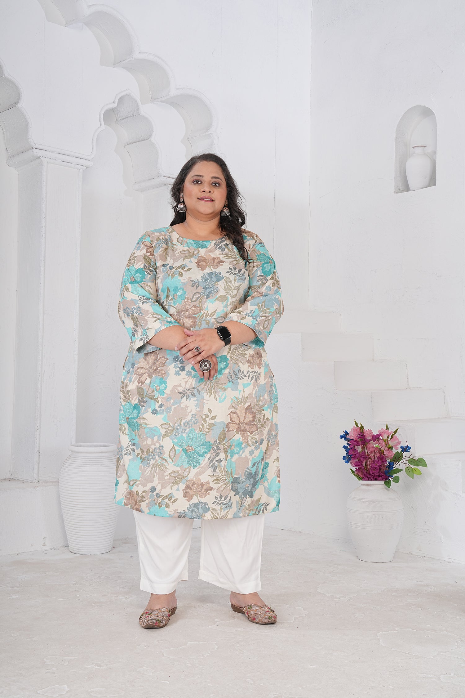 Clothiks RiyonSlub Full stiched kurti