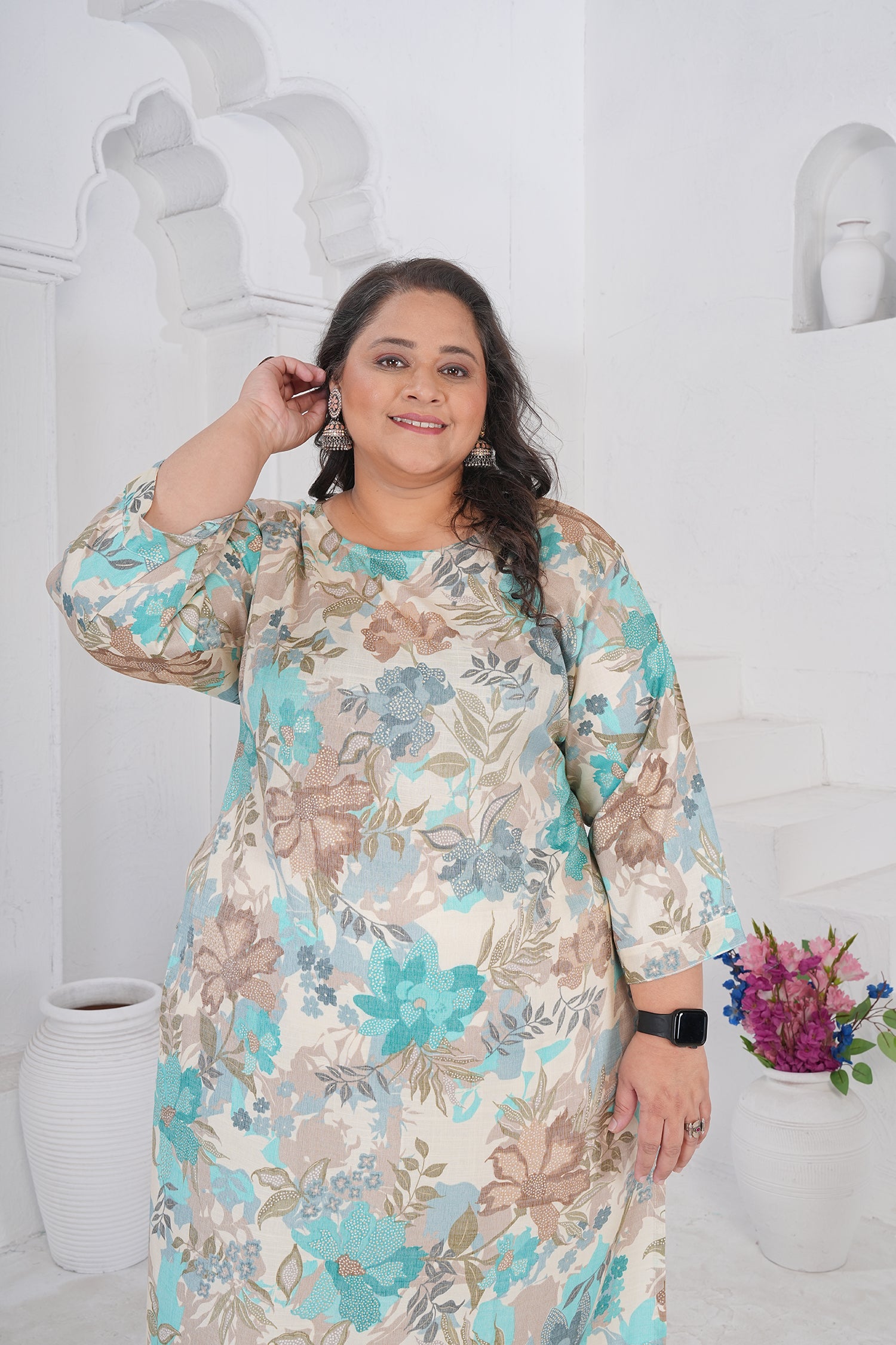 Clothiks RiyonSlub Full stiched kurti