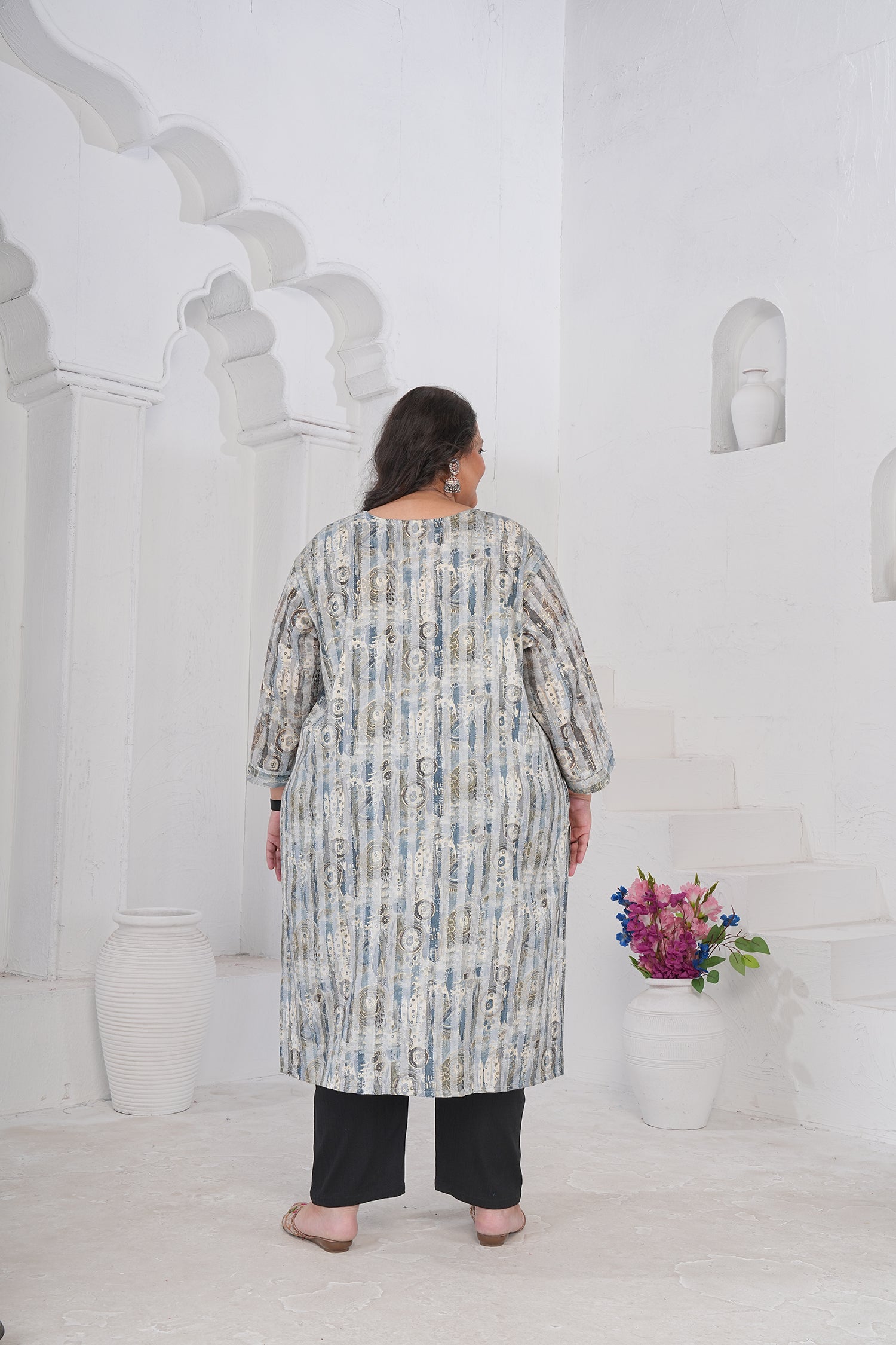 Clothiks RiyonSlub Full stiched kurti