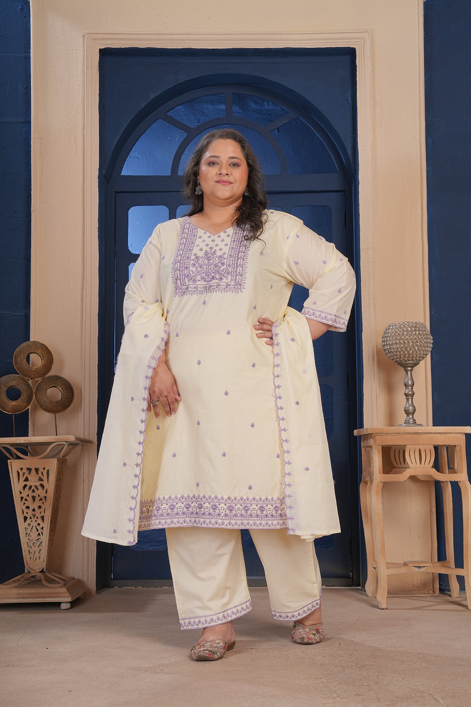 Clothiks Pure Cotton Export Quality With Embroidery and Cotton Inner Premium kurti
