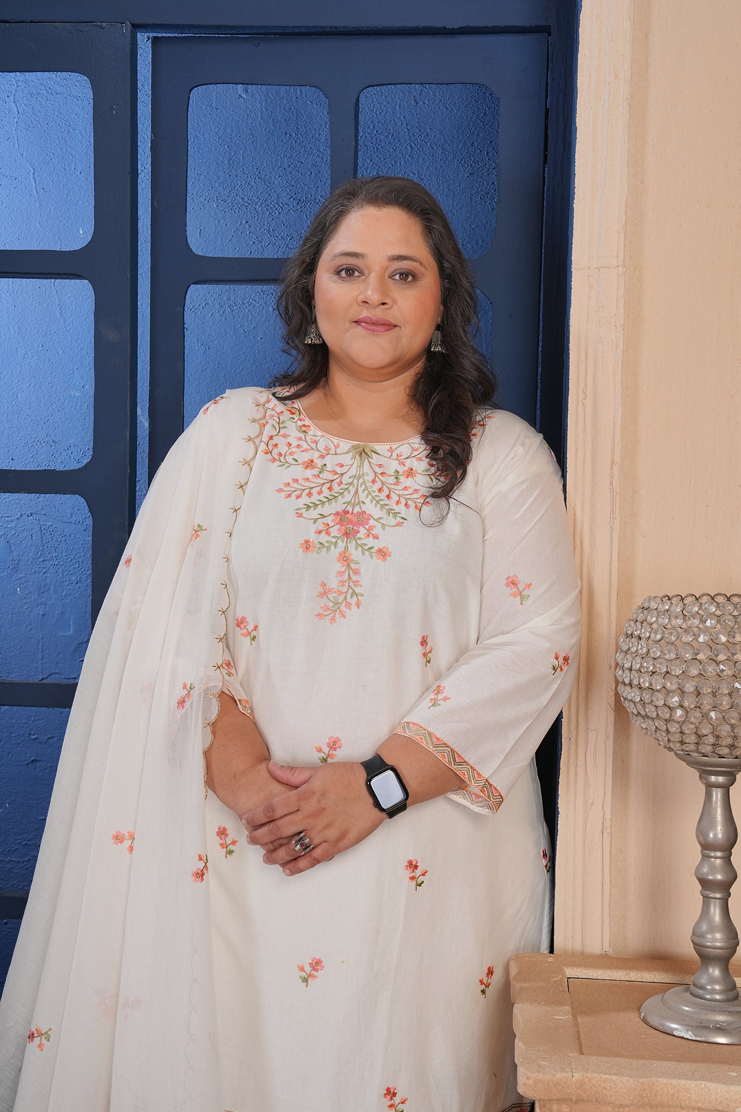 Clothiks Premium Pure Cotton Export Quality With Embroidery and Cotton Inner kurti